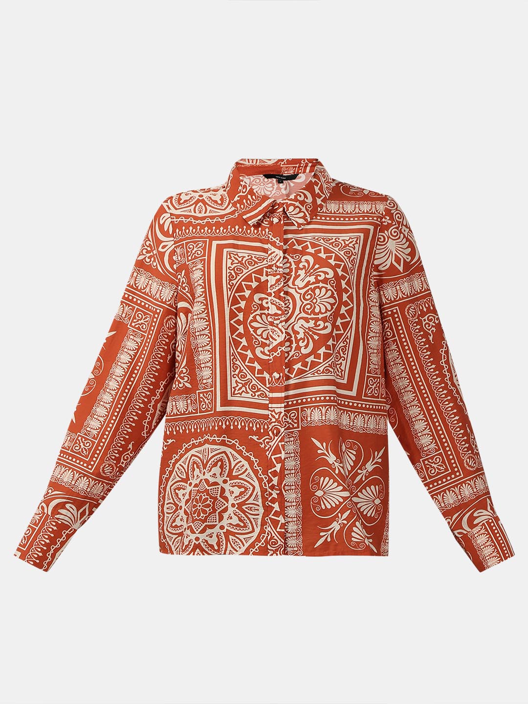 Vero Moda Rust Printed Shirt Dress