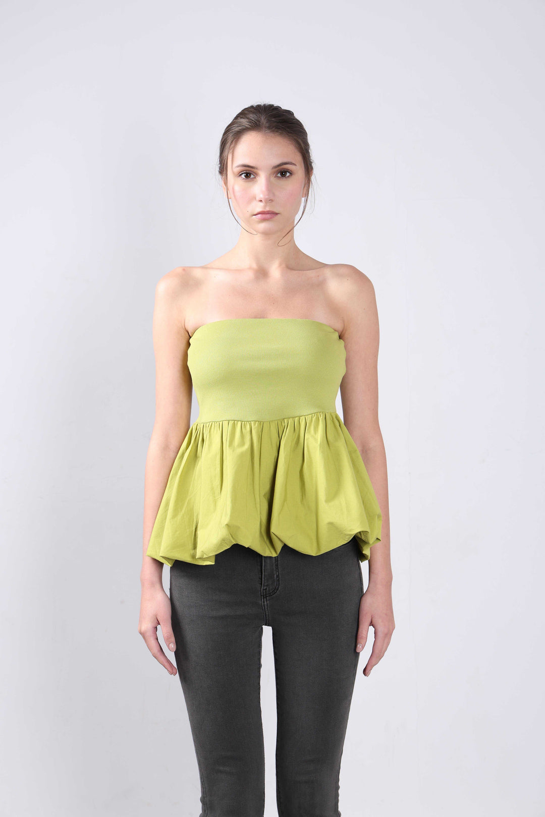 Vero Moda Green off-Shoulder Top