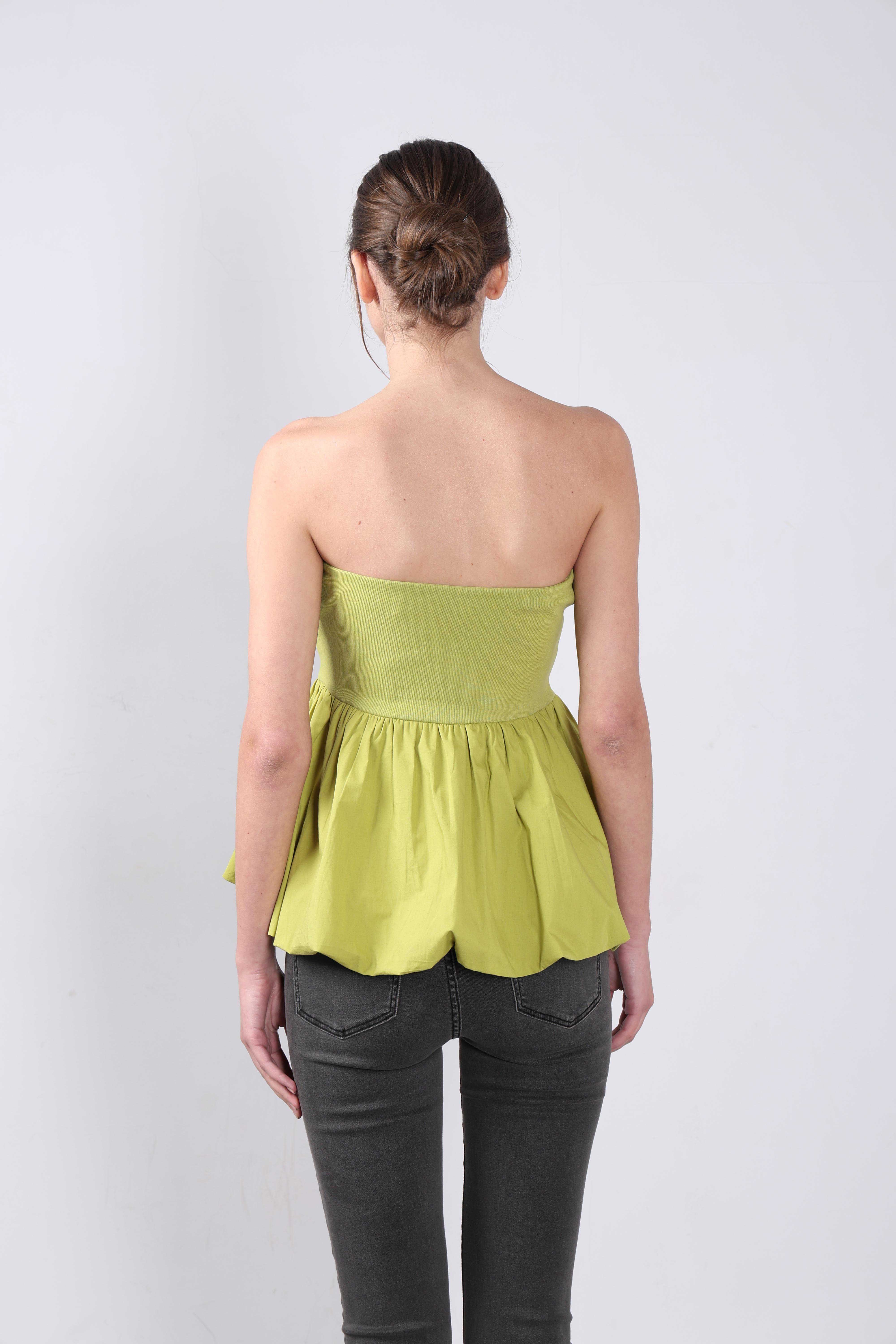 Vero Moda Green off-Shoulder Top