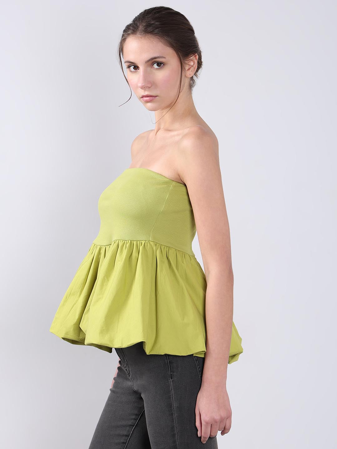 Vero Moda Green off-Shoulder Top