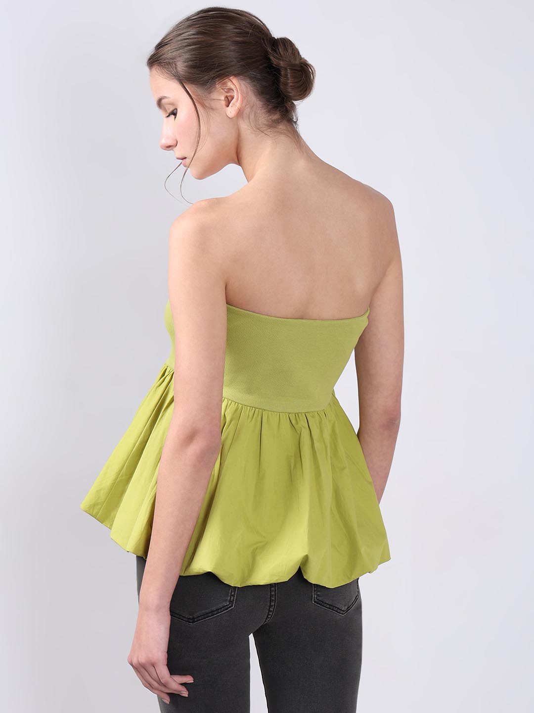 Vero Moda Green off-Shoulder Top