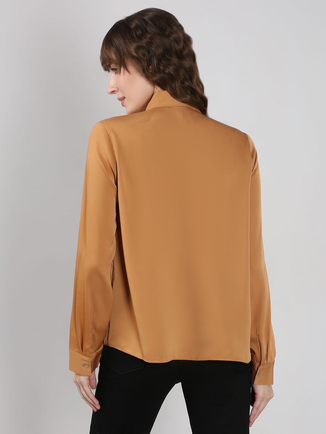 Brown Tie-Up Top