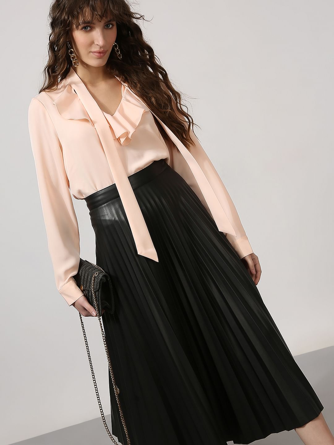 Peach Pink Tie-Up Top