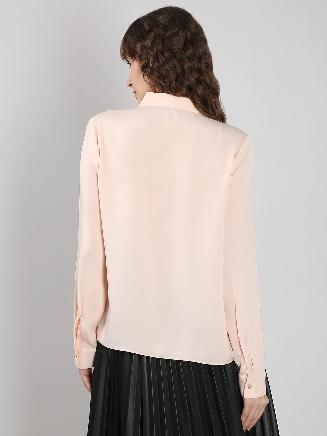 Peach Pink Tie-Up Top