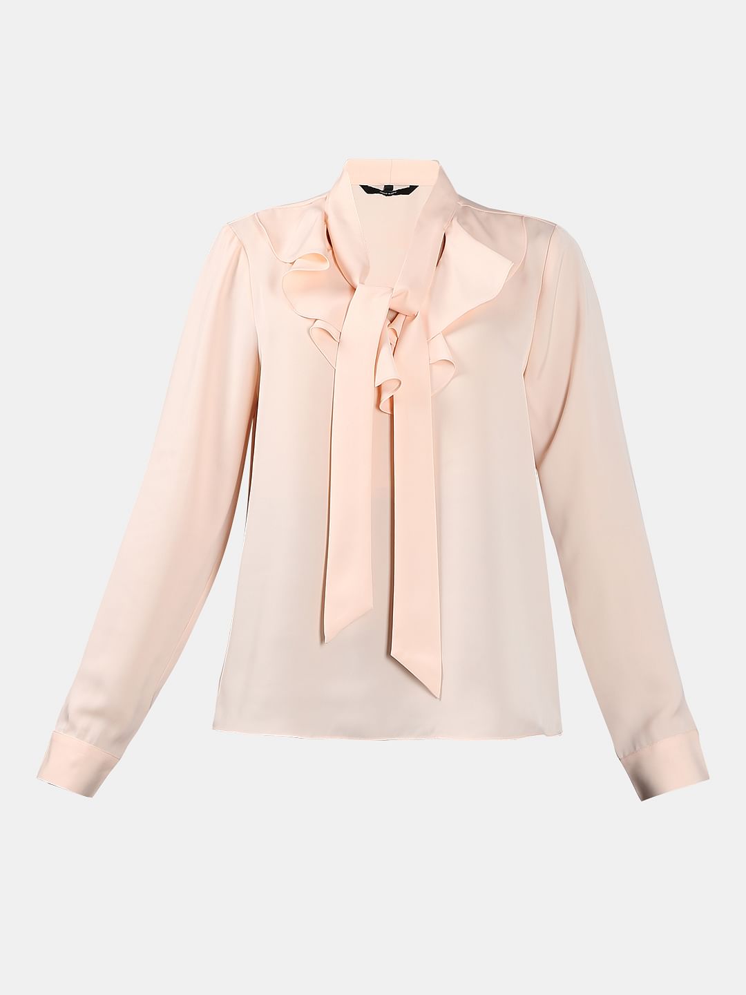 Peach Pink Tie-Up Top