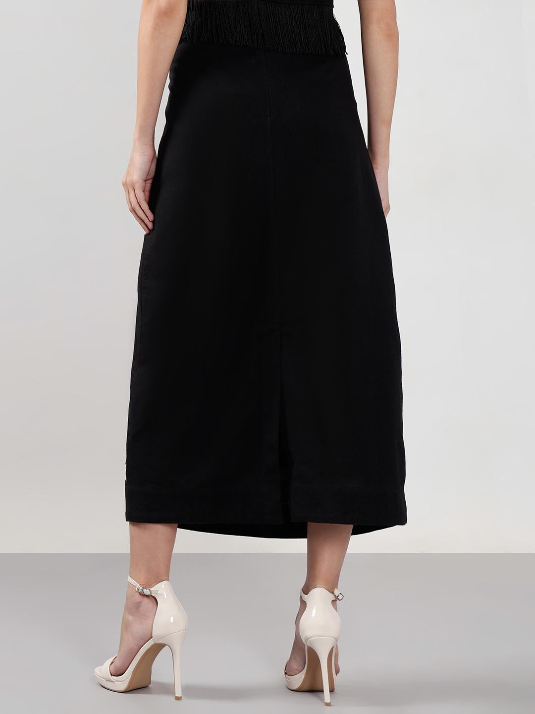 Vero Moda Black Embroidered Co-Ord Set Skirt