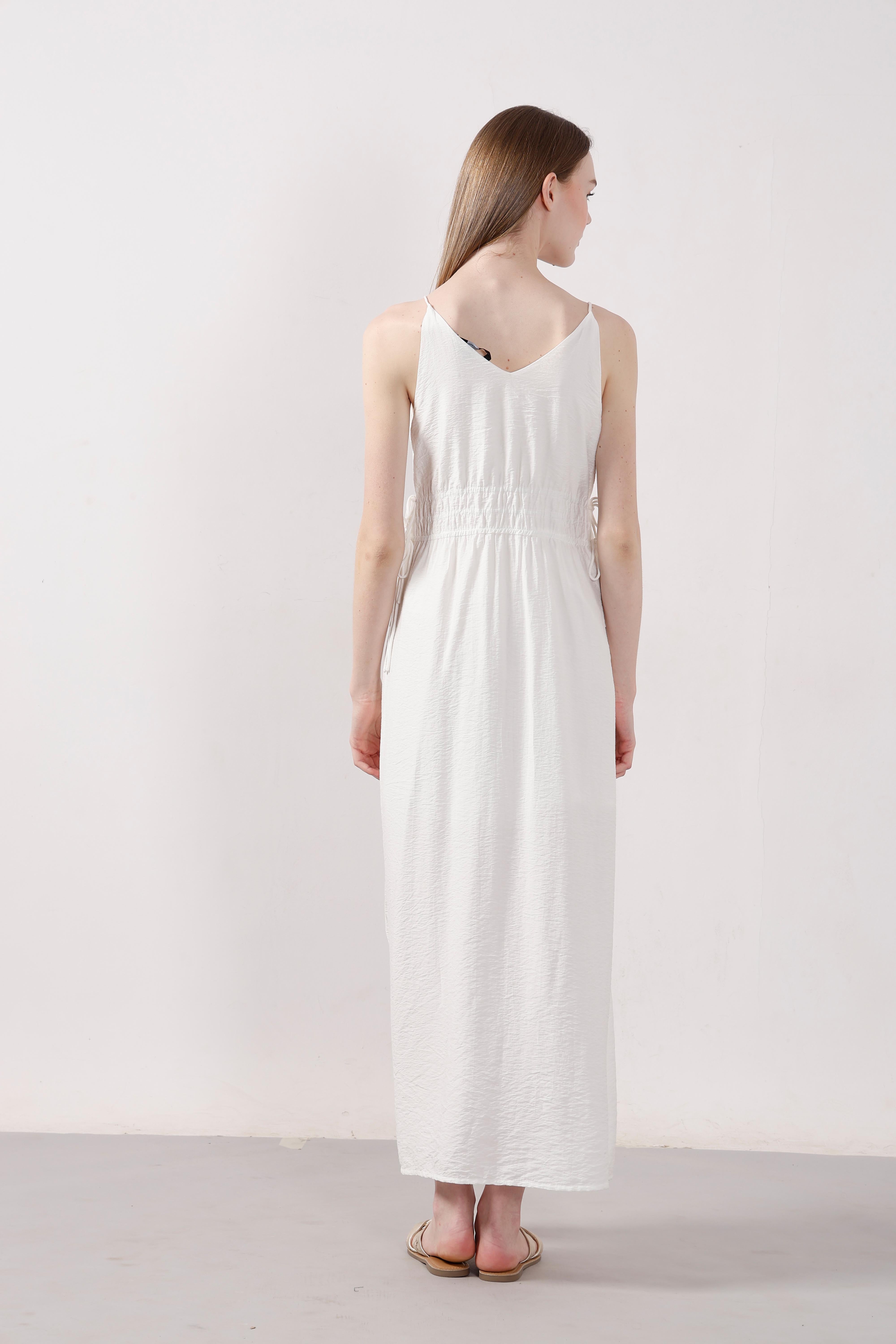 Vero Moda White V Neck Strappy Dress