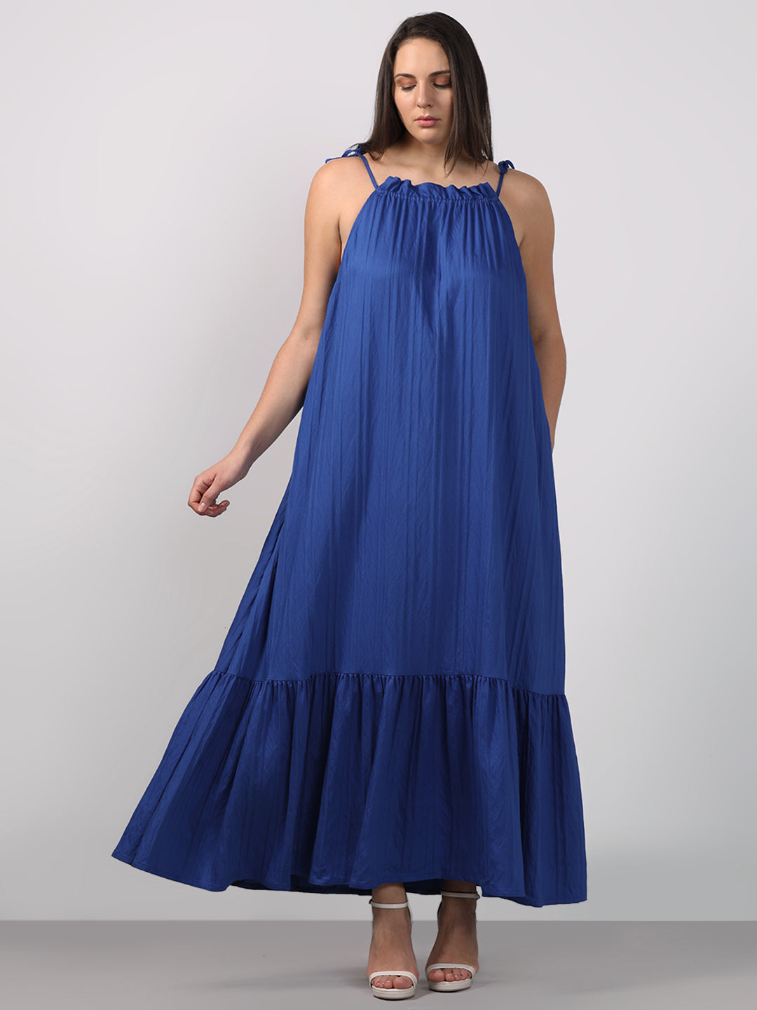 VERO MODA CURVE Blue Maxi Dress