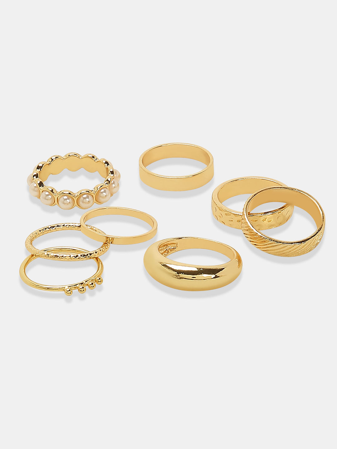 Pack Of 8 Golden Rings