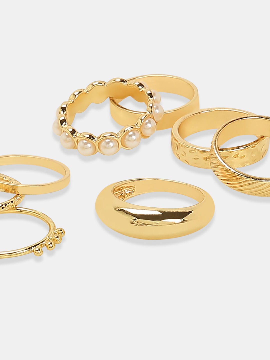 Pack Of 8 Golden Rings