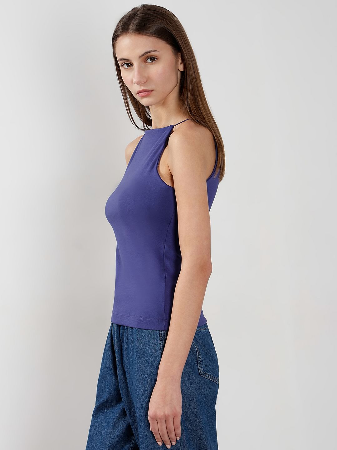 Blue Strappy Top