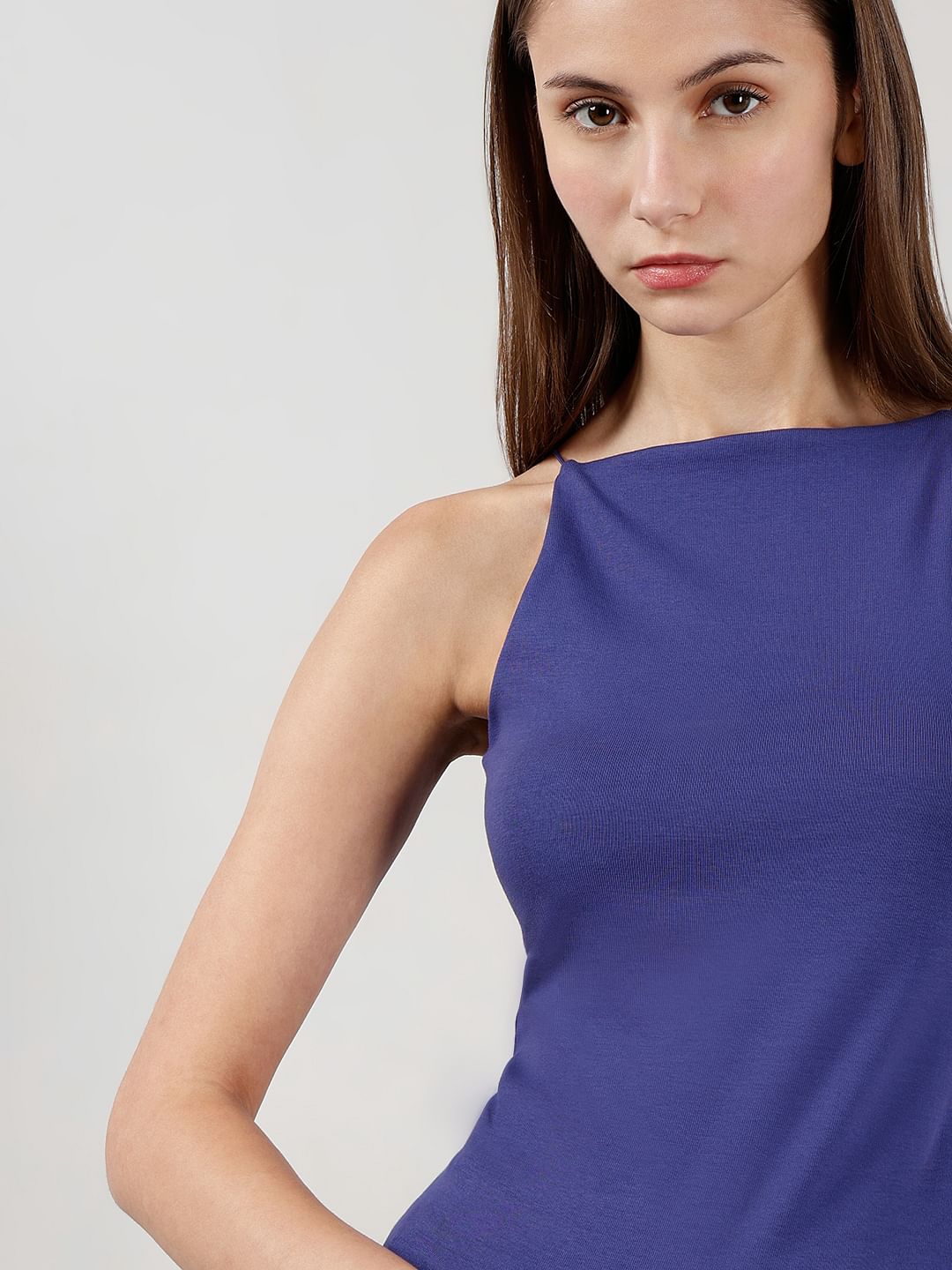 Blue Strappy Top
