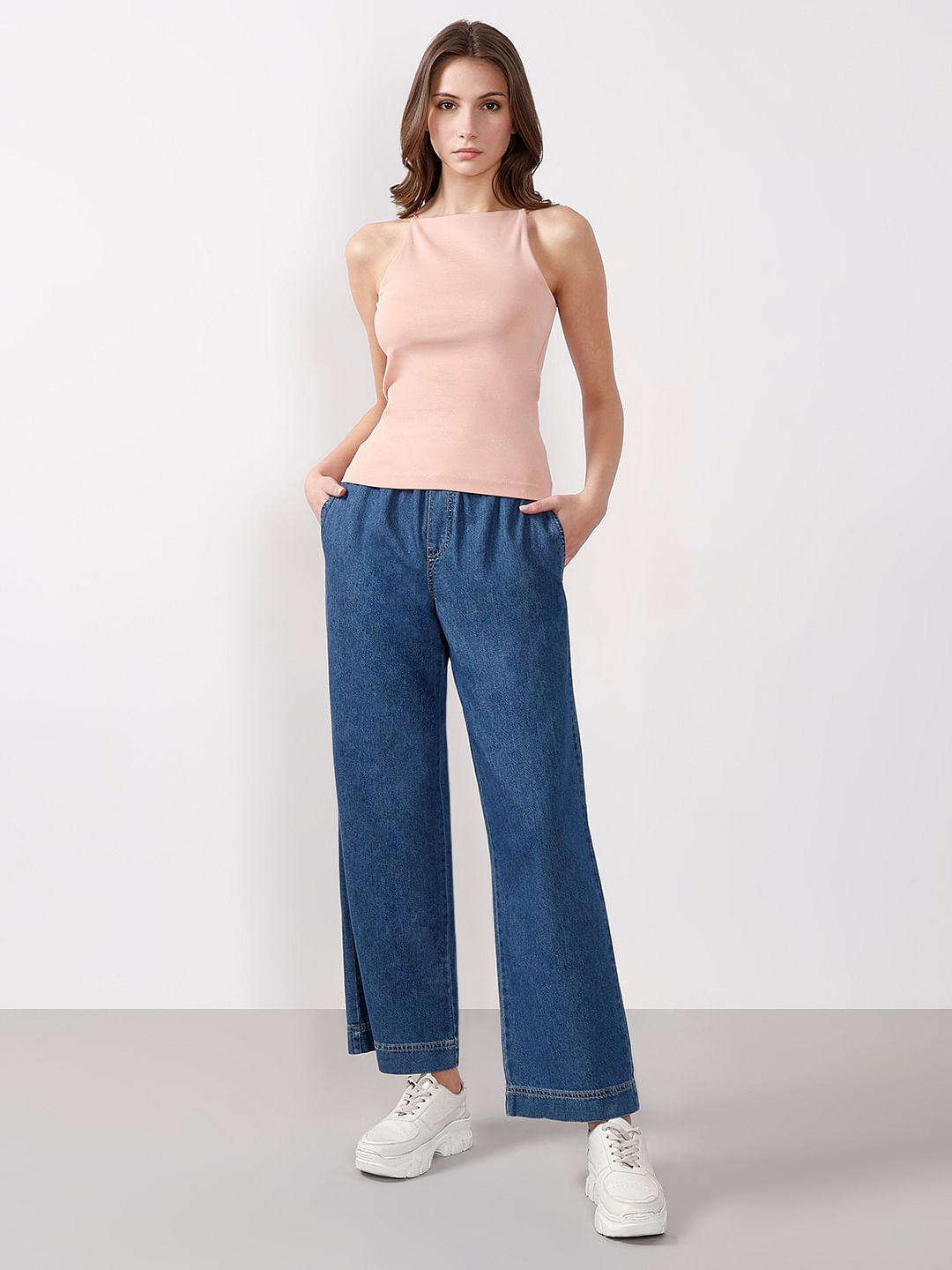 Pink Incut Fitted Top