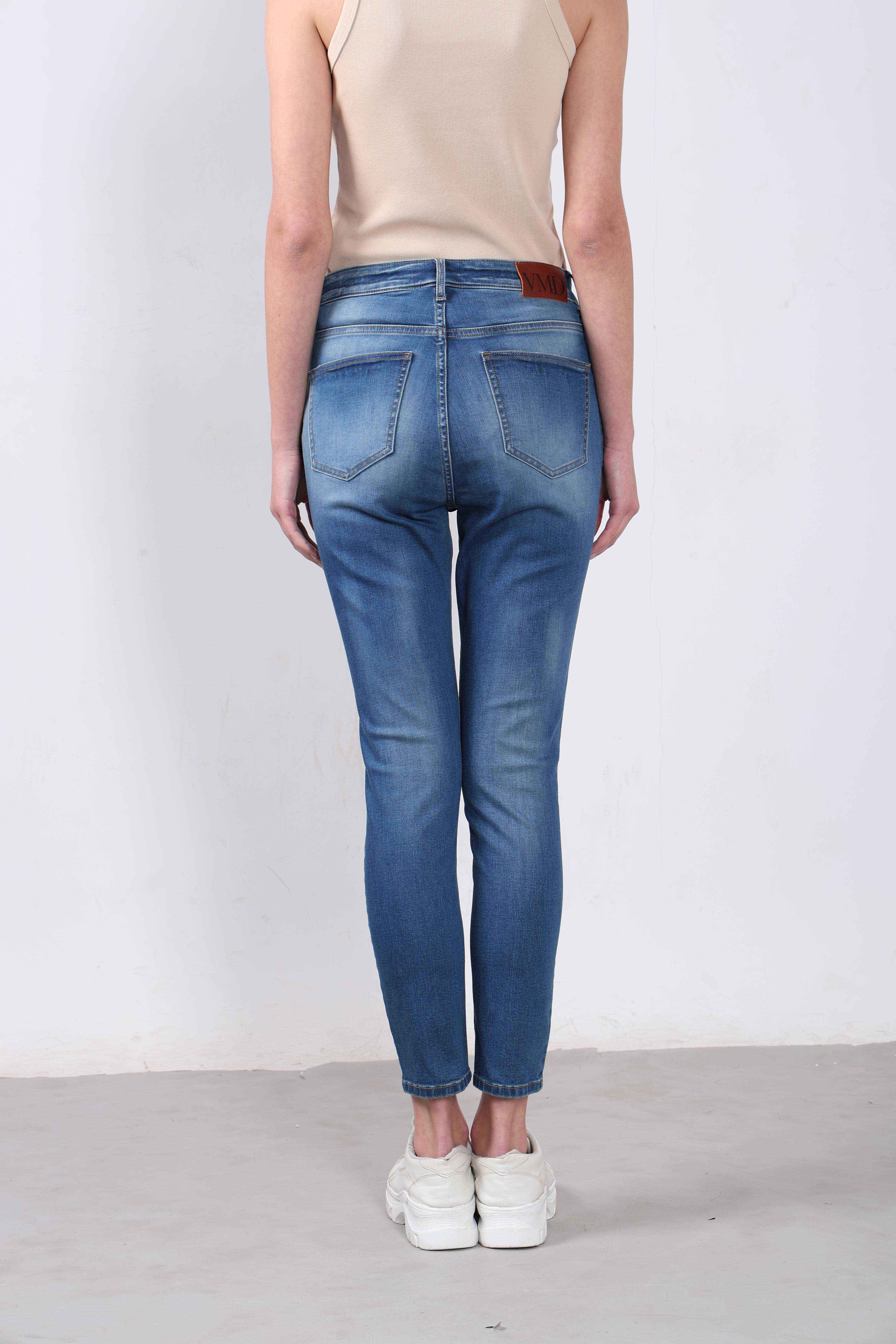 Vero Moda Light Blue Mid Rise Skinny Fit Jeans