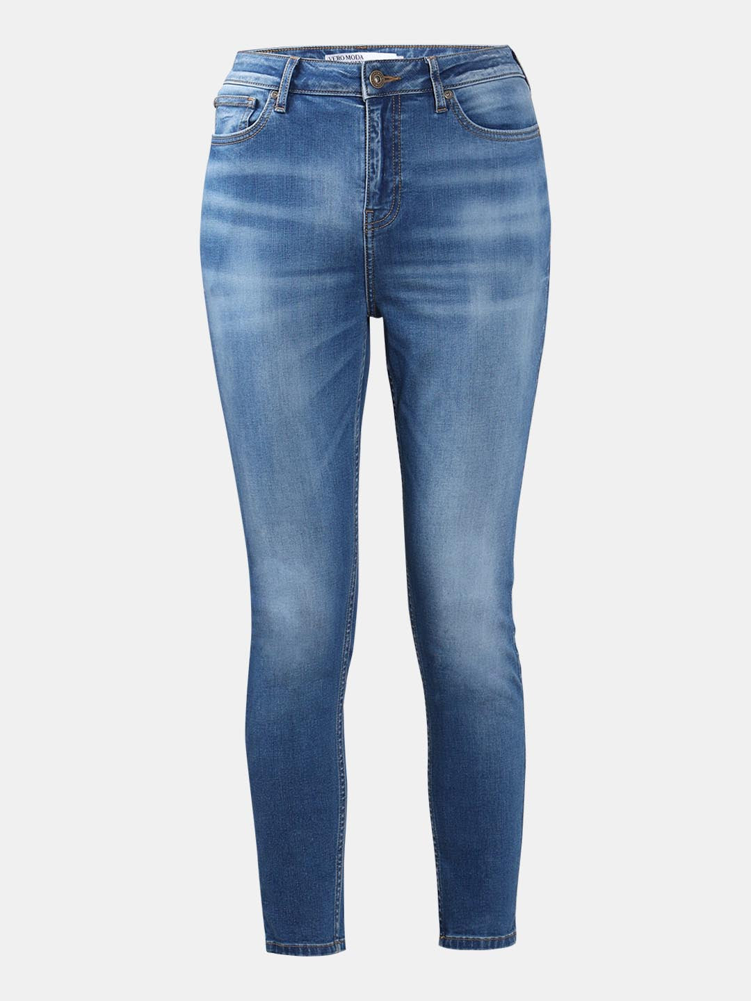 Vero Moda Light Blue Mid Rise Skinny Fit Jeans