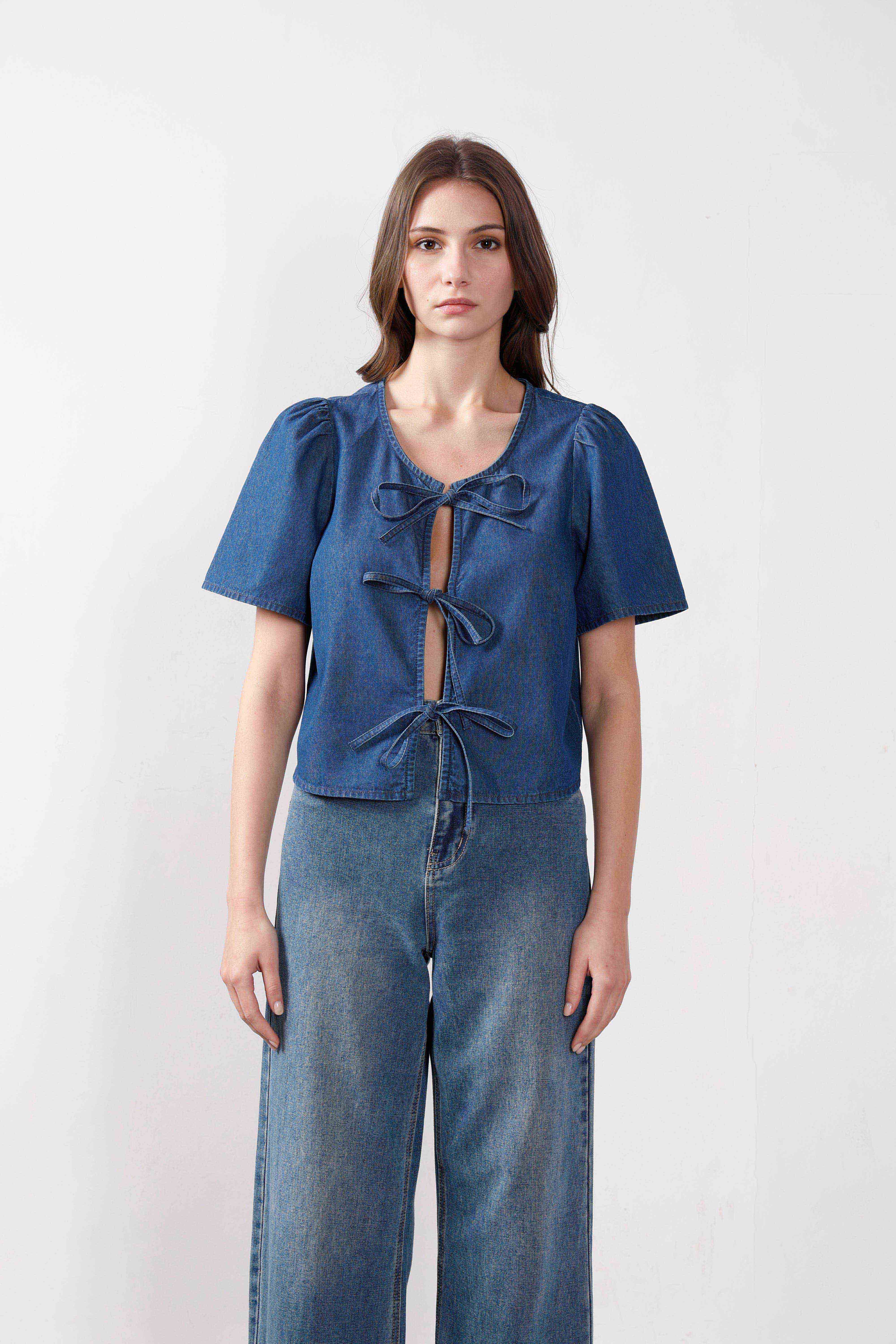 Vero Moda Blue Denim Top