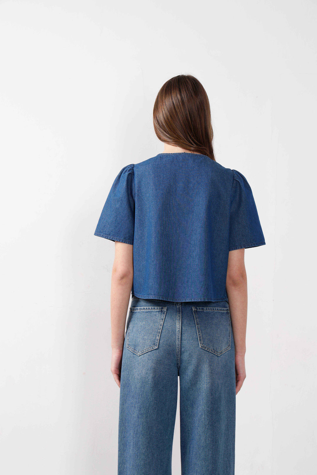 Vero Moda Blue Denim Top