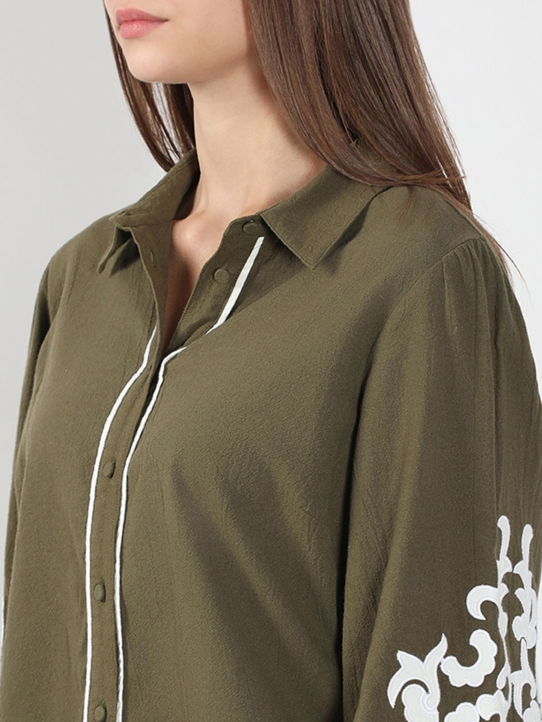 Olive Cotton Shirt