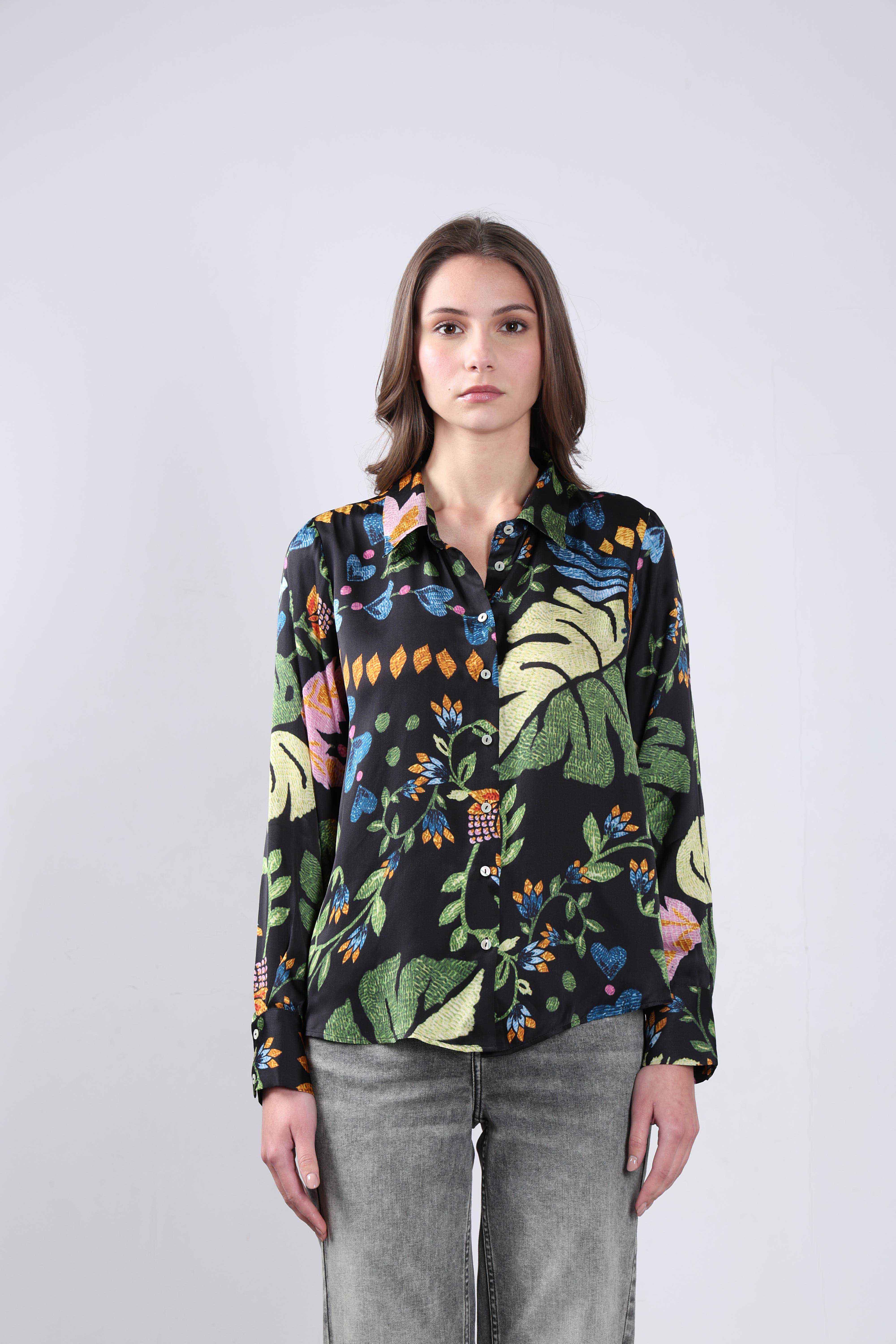 Vero Moda Black Printed Shirt