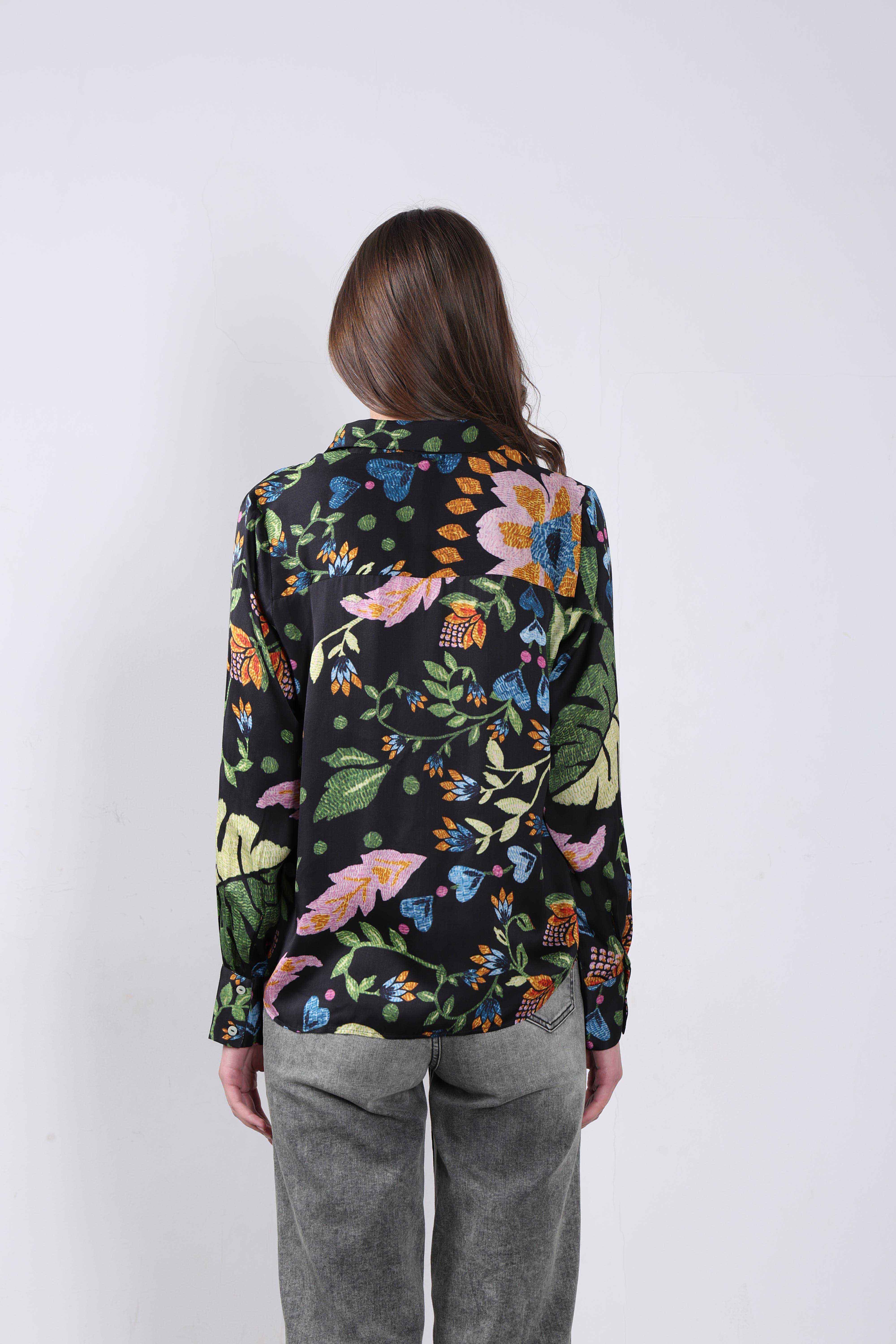 Vero Moda Black Printed Shirt