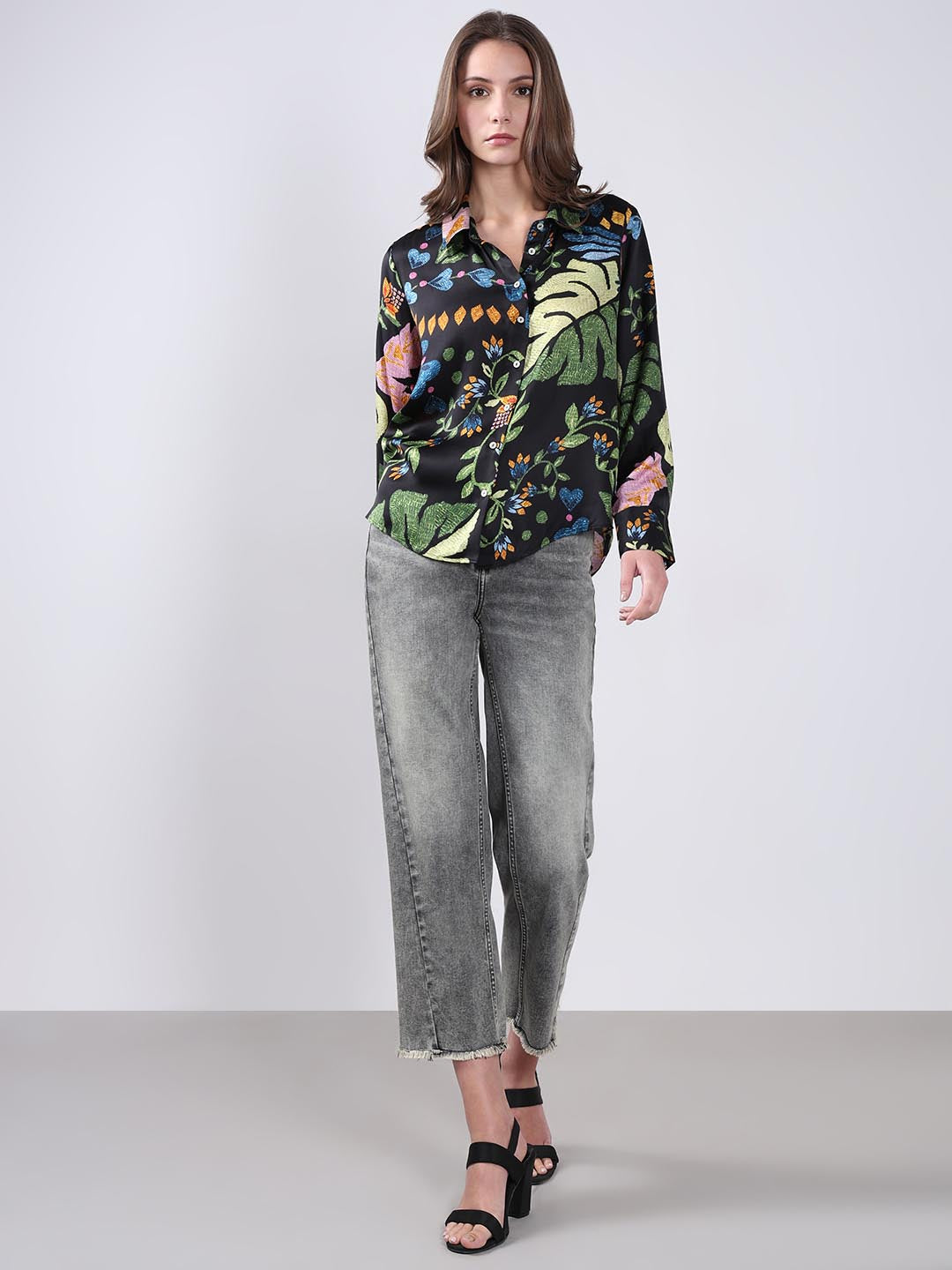 Vero Moda Black Printed Shirt