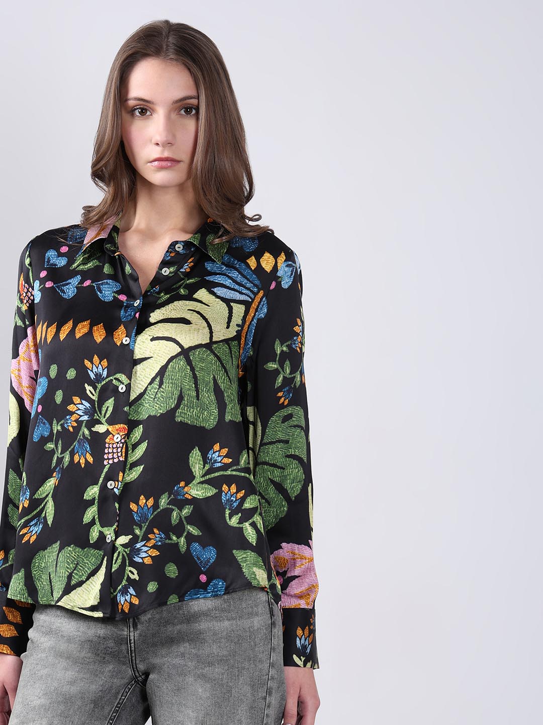 Vero Moda Black Printed Shirt