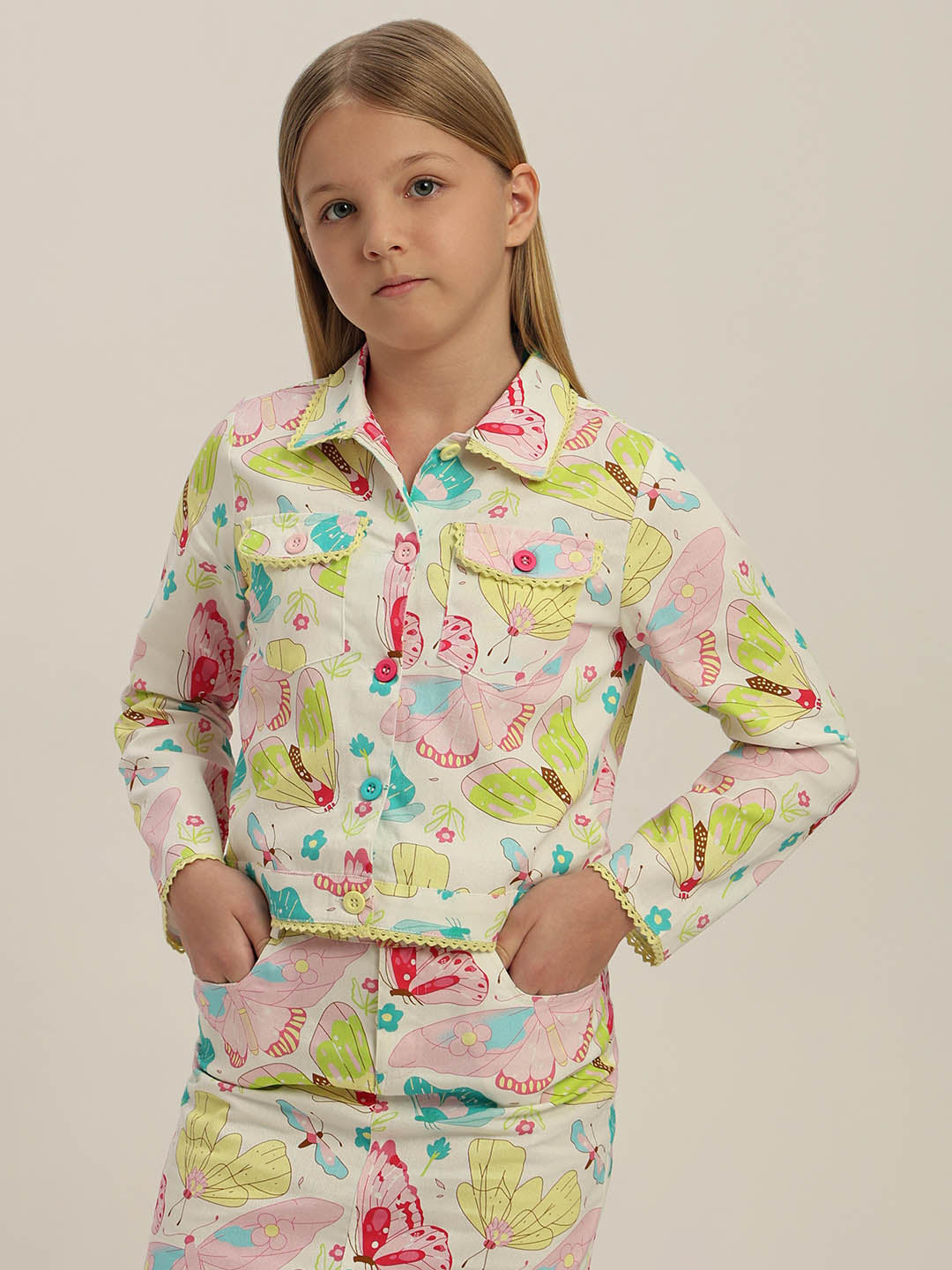 GIRLS Floral Printed Shirt