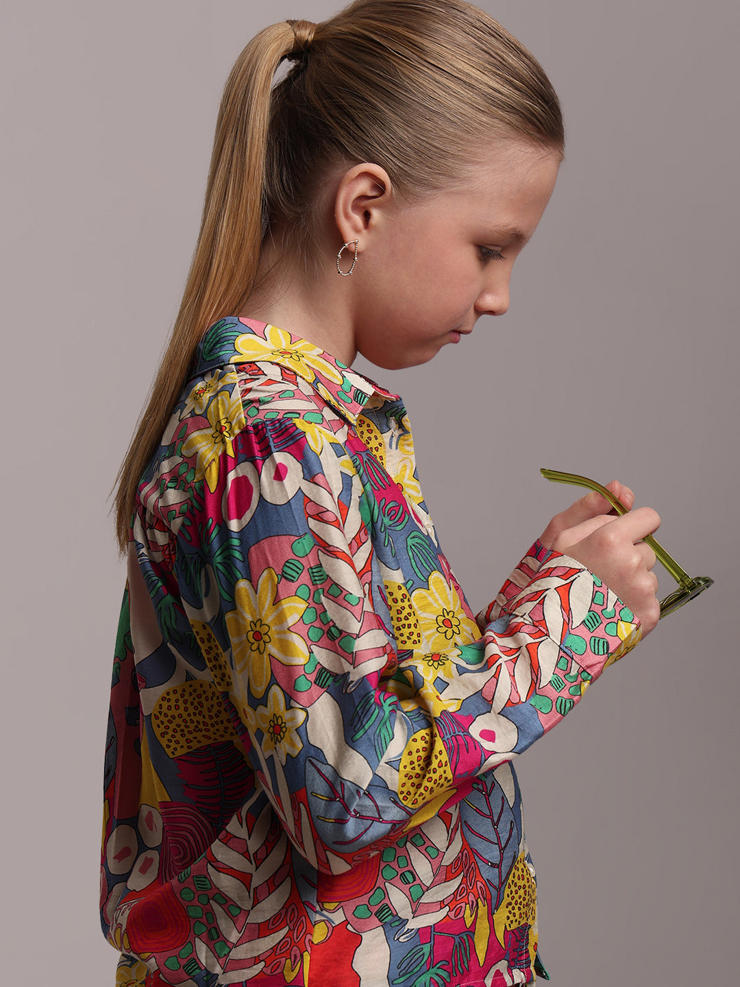 GIRL Multi-Colour Printed Shirt