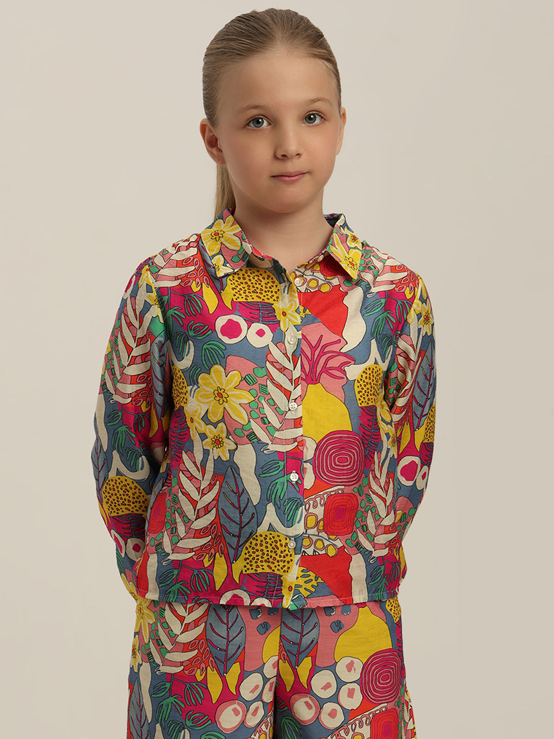 GIRL Multi-Colour Printed Shirt