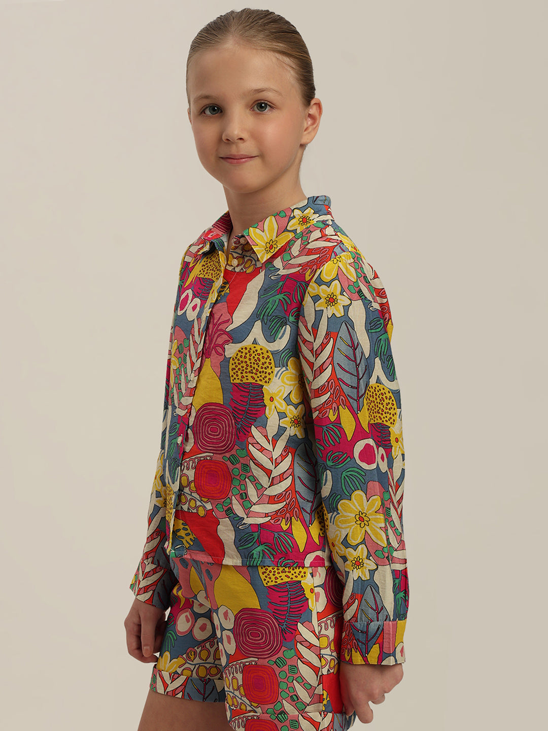 GIRL Multi-Colour Printed Shirt