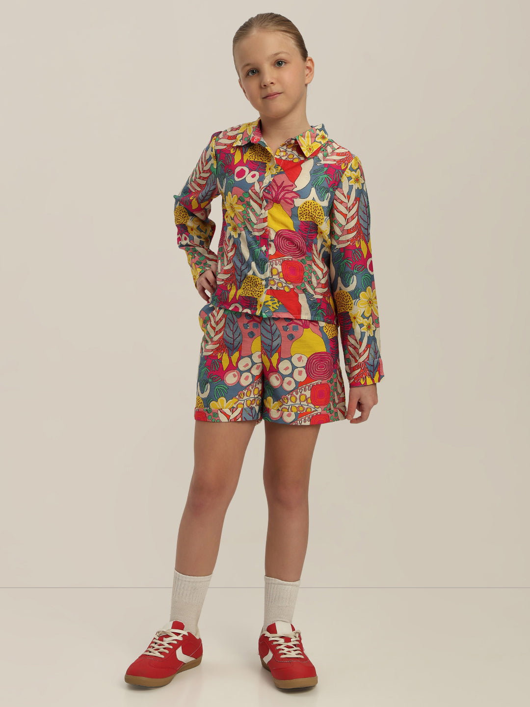 GIRL Multi-Colour Printed Shirt