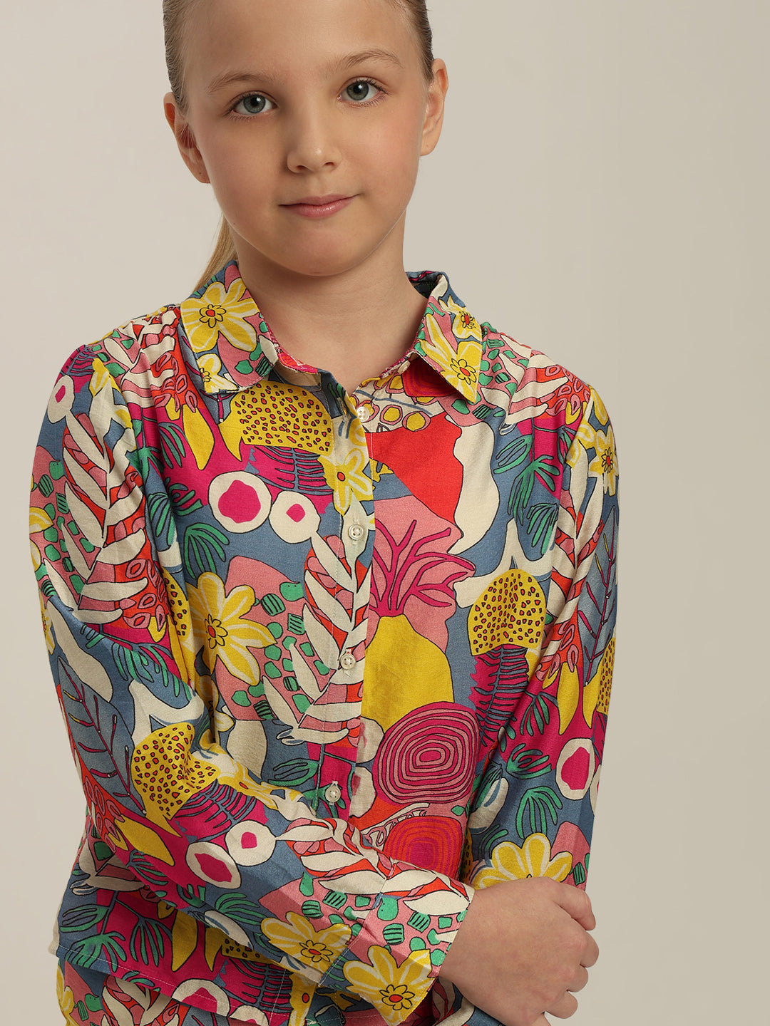 GIRL Multi-Colour Printed Shirt