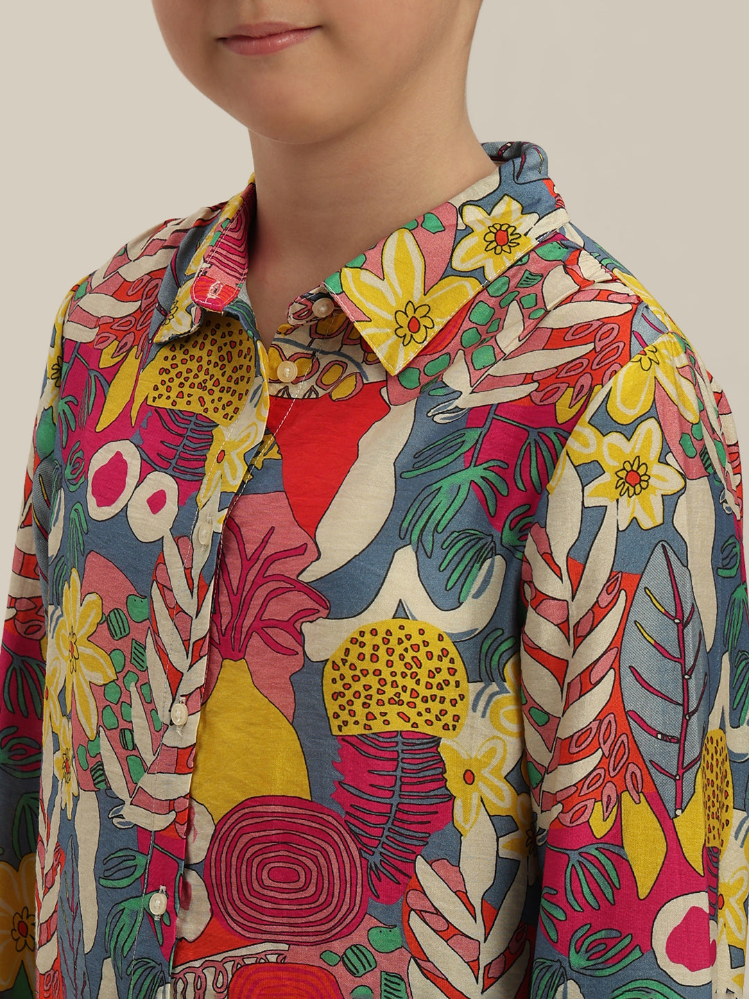 GIRL Multi-Colour Printed Shirt