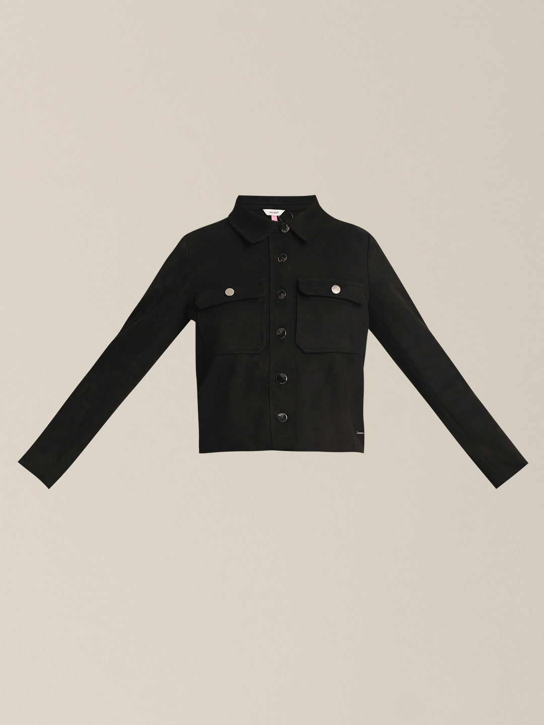 Girls Premium Black Shacket