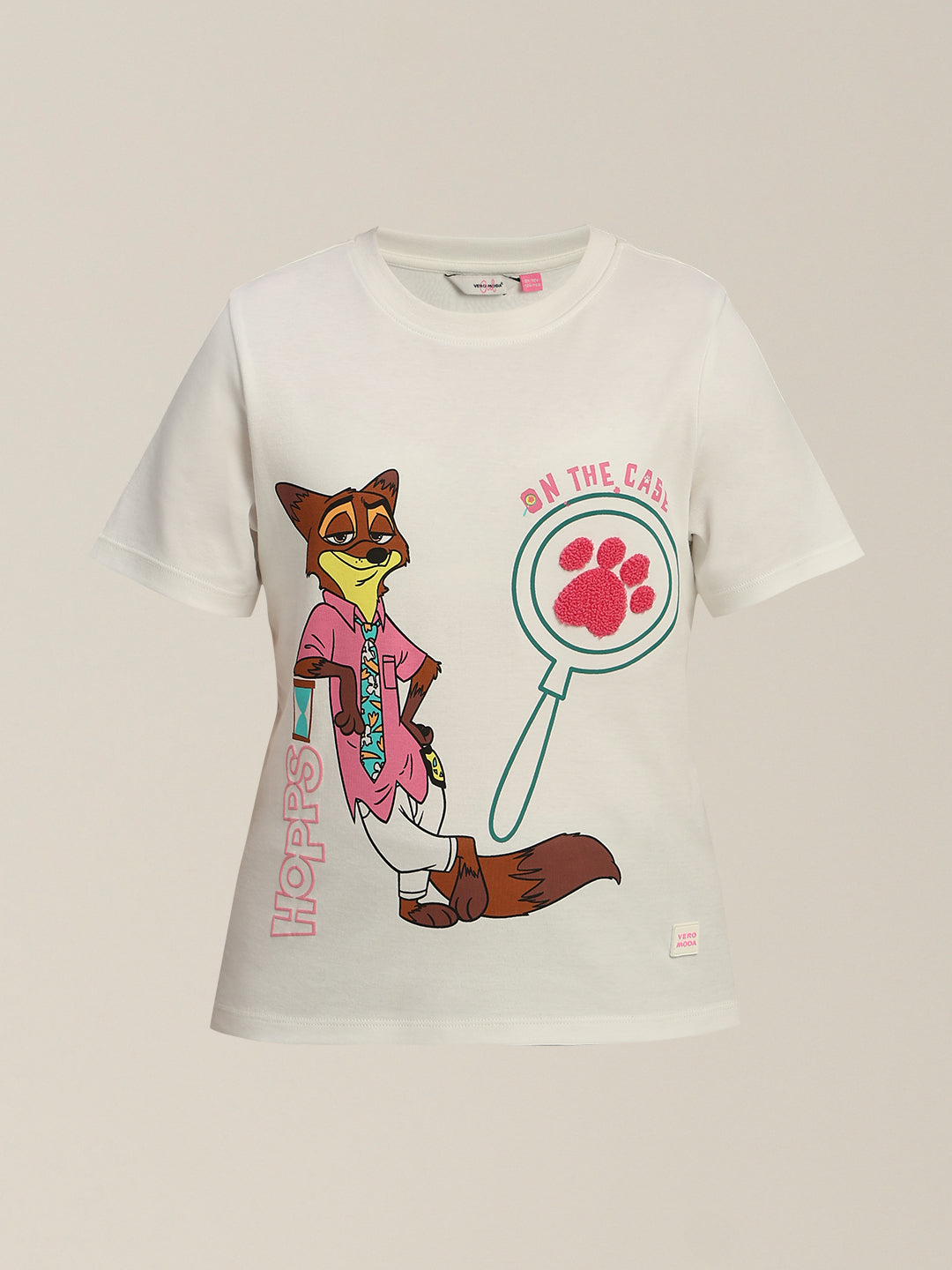 GIRLS White Zootopia Print T-shirt