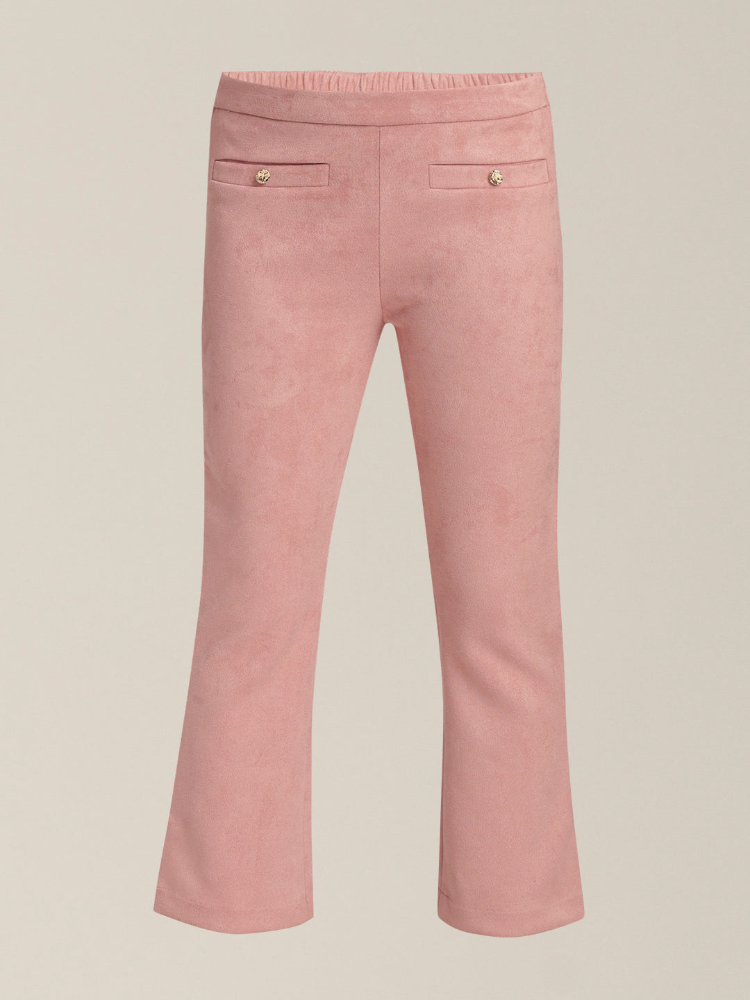 Girls Pink Bootcut Pants