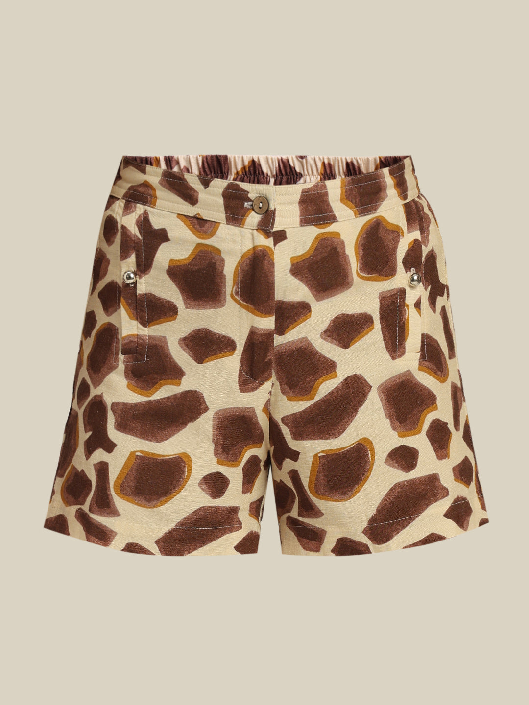 GIRL Animal Print Cotton Shorts