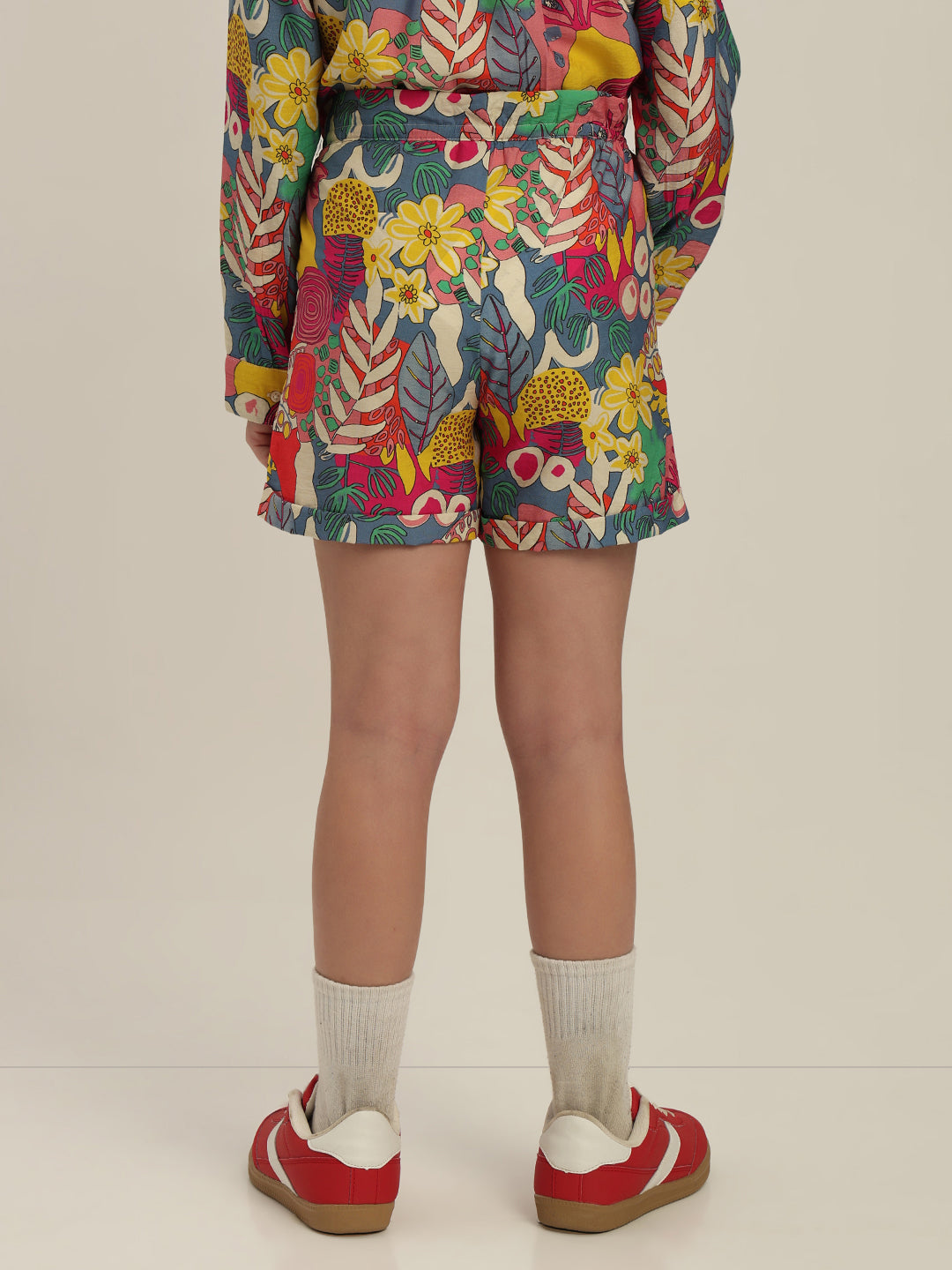 GIRL Multi-Colour Printed Shorts