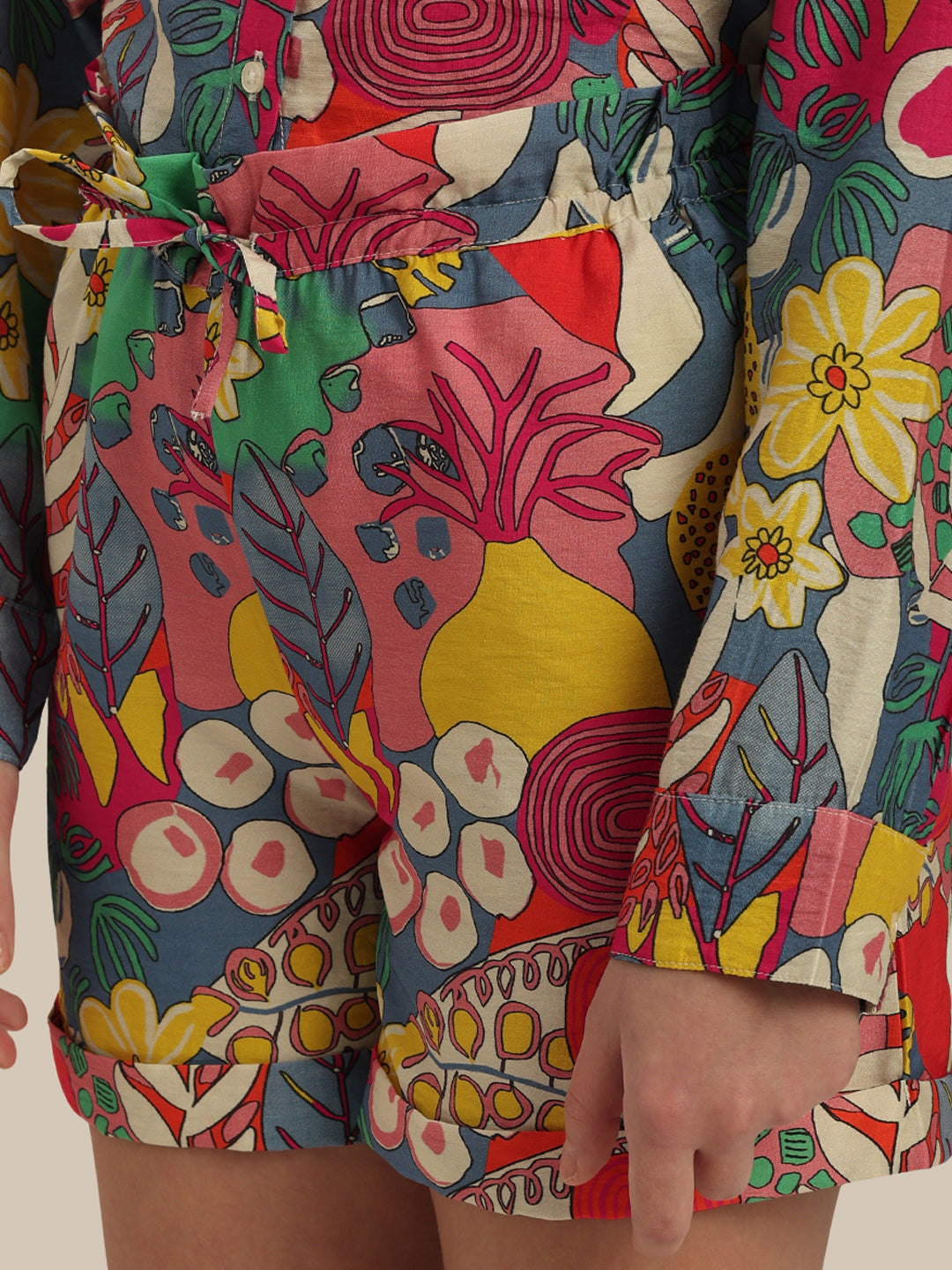 GIRL Multi-Colour Printed Shorts