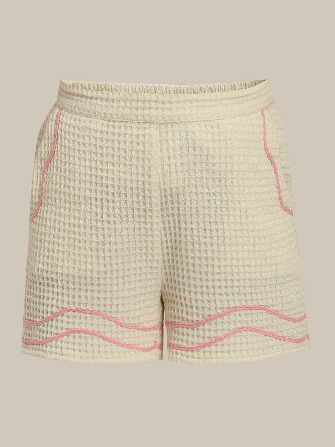 GIRL Embroidered Cotton Shorts