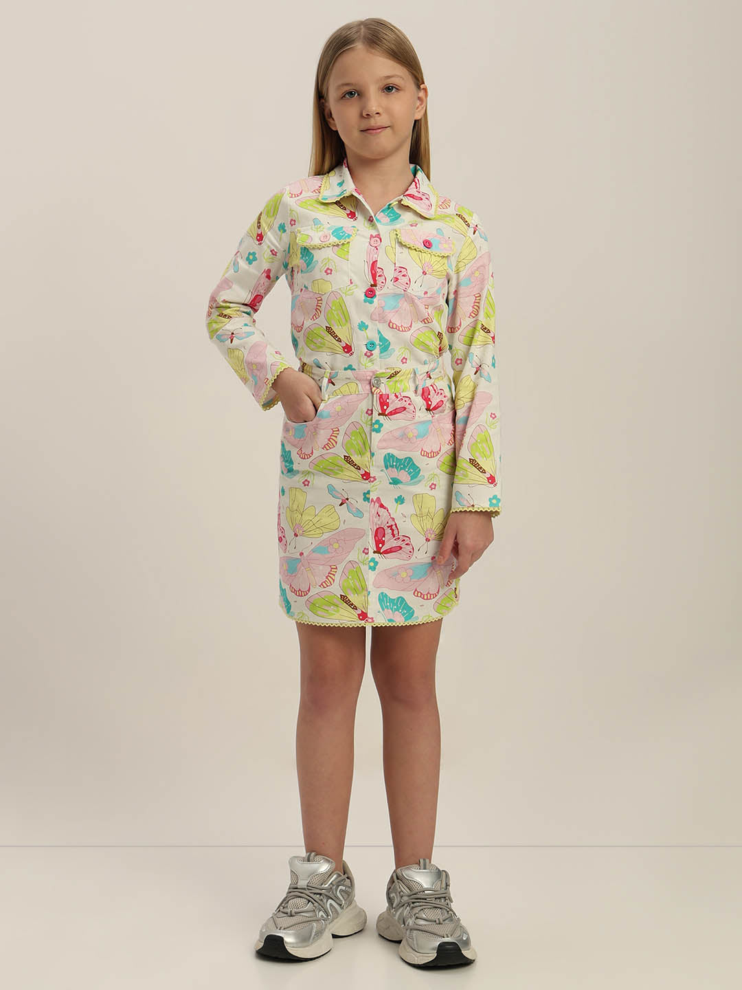 GIRLS Printed Cotton Skirt