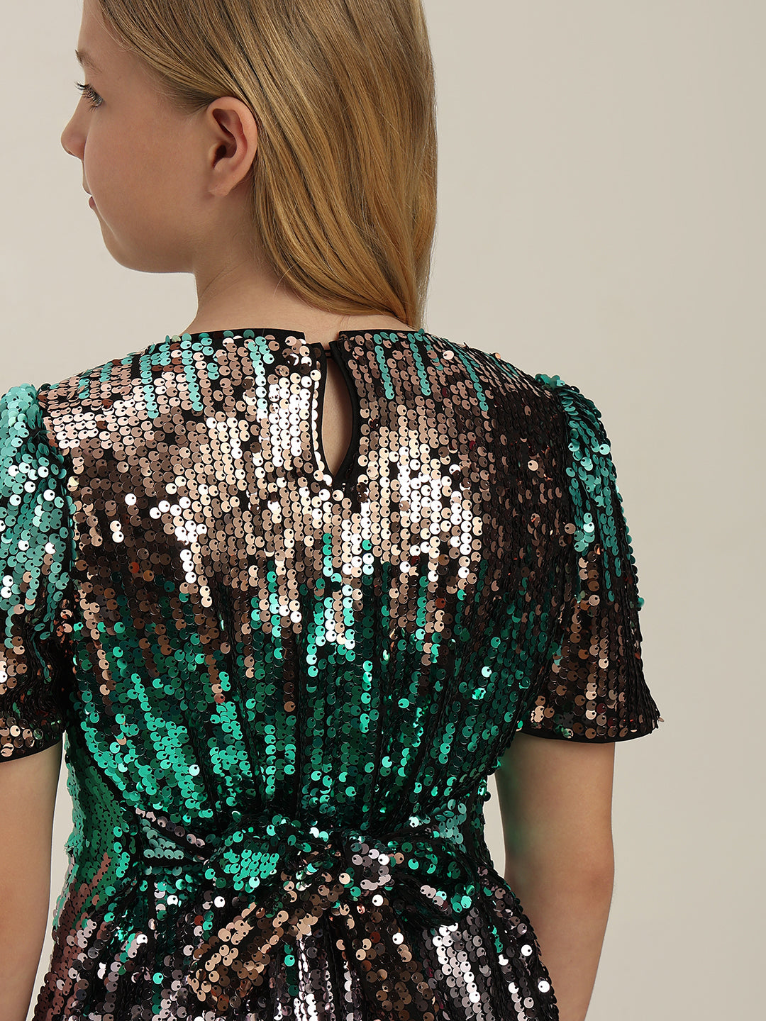 GIRLS Sequins Ombre Mini Dress