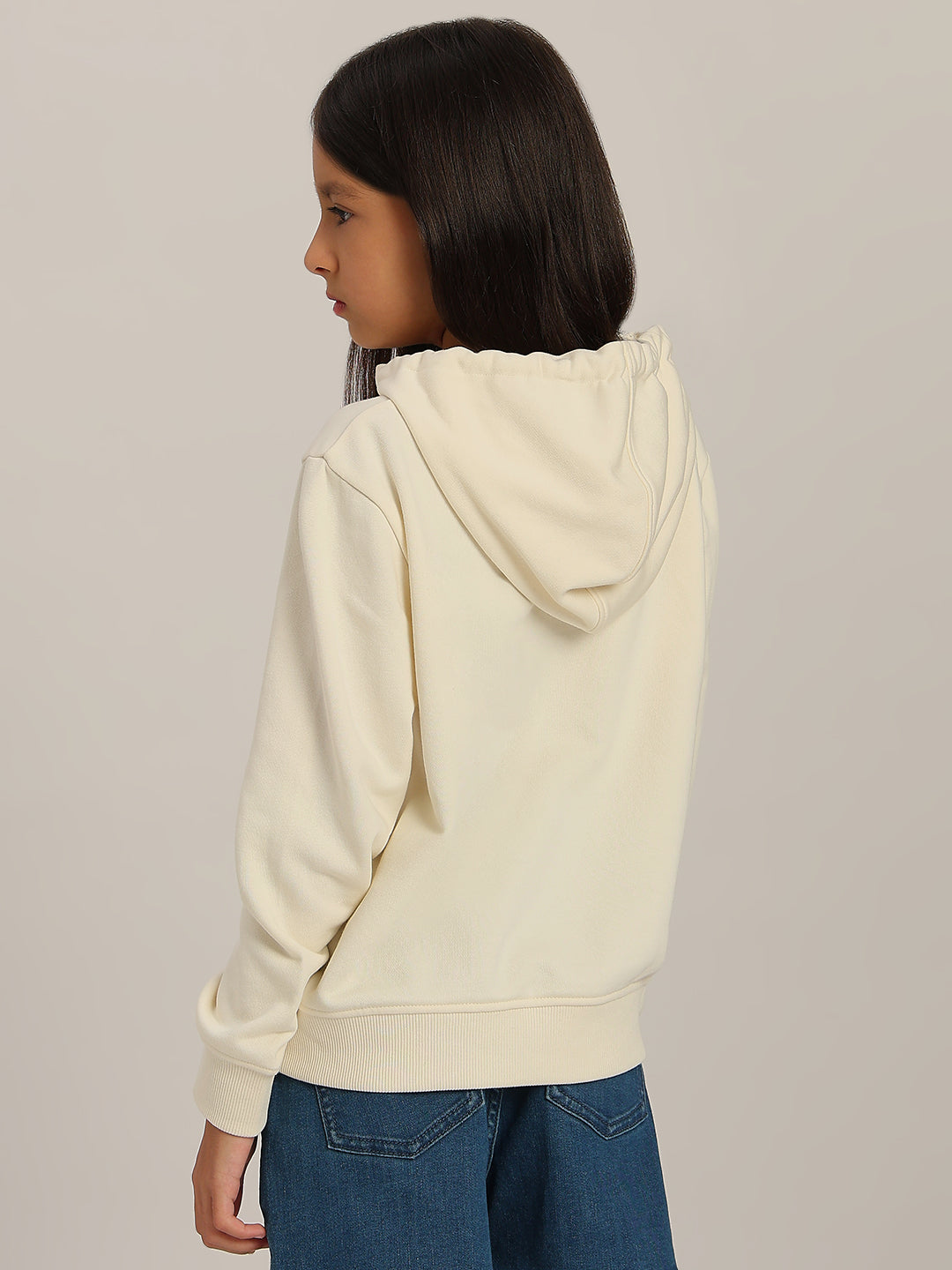 GIRL Printed Hooded Sweatshirt