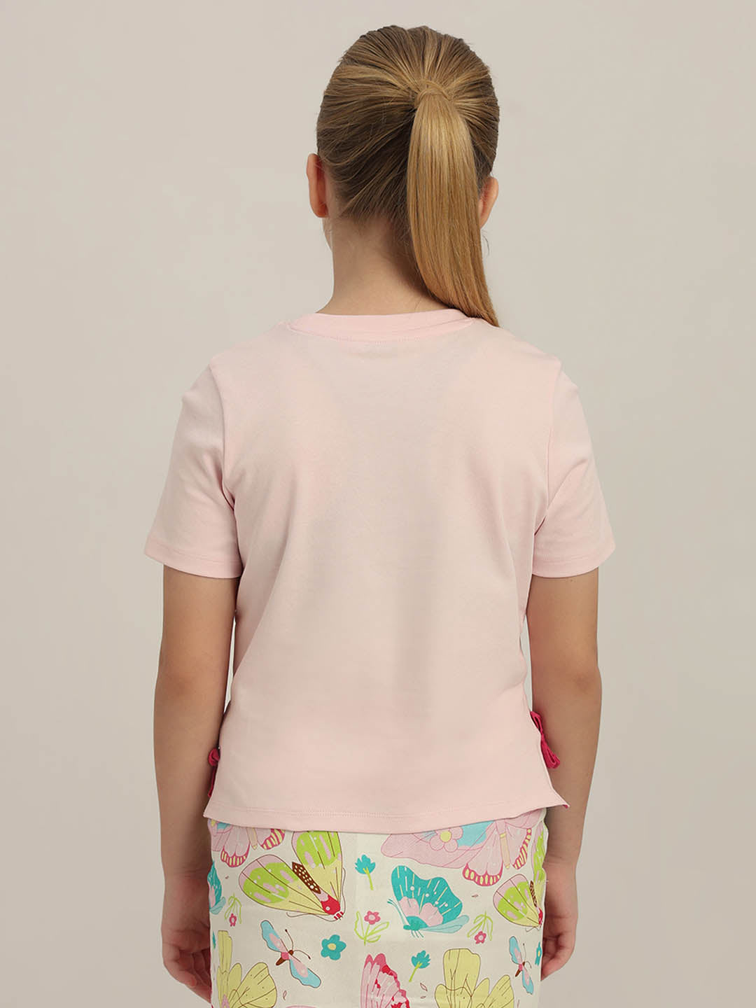 GIRLS Pink Cotton T-shirt