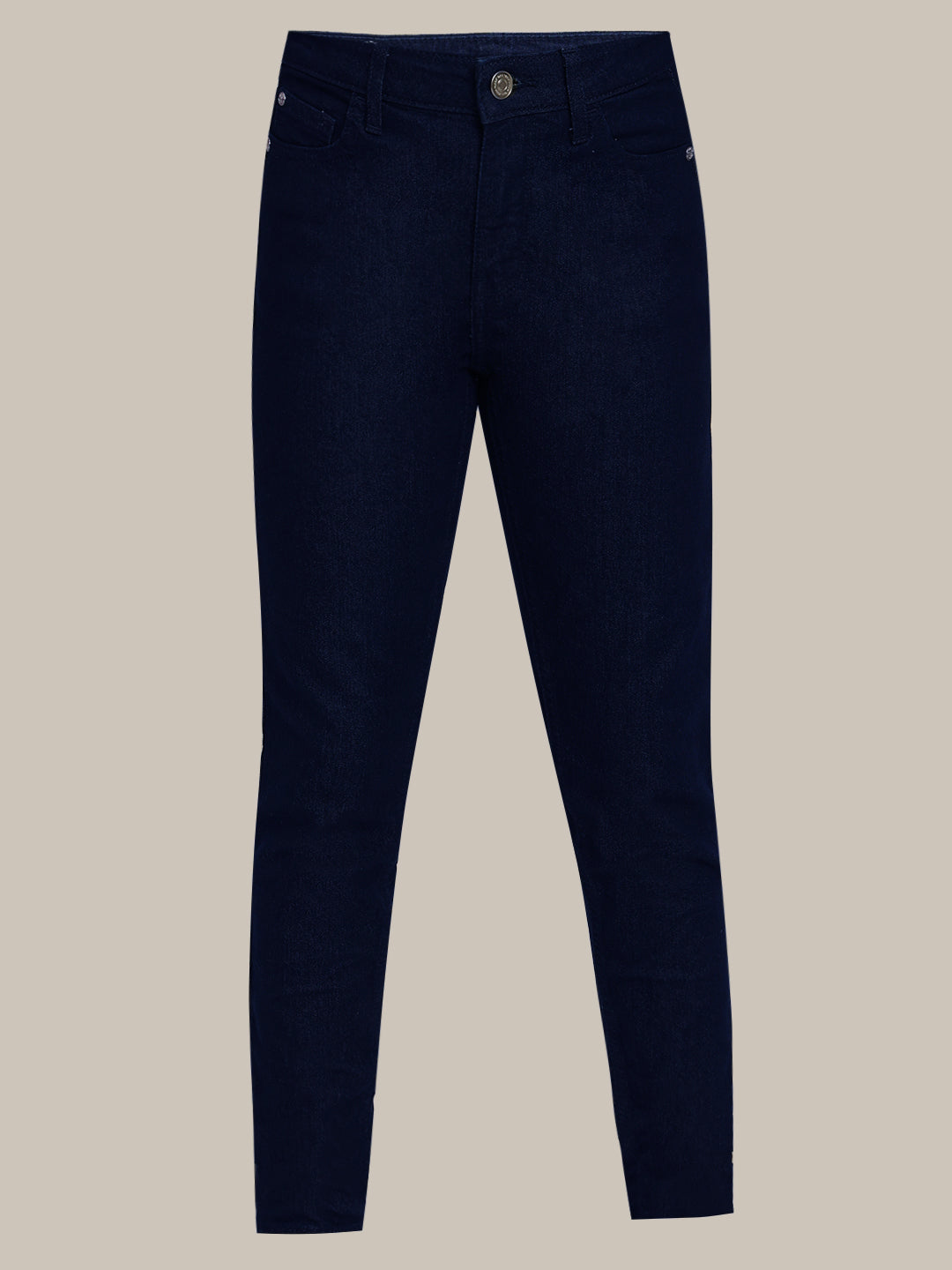GIRL Dark Blue Straight Fit Jeans