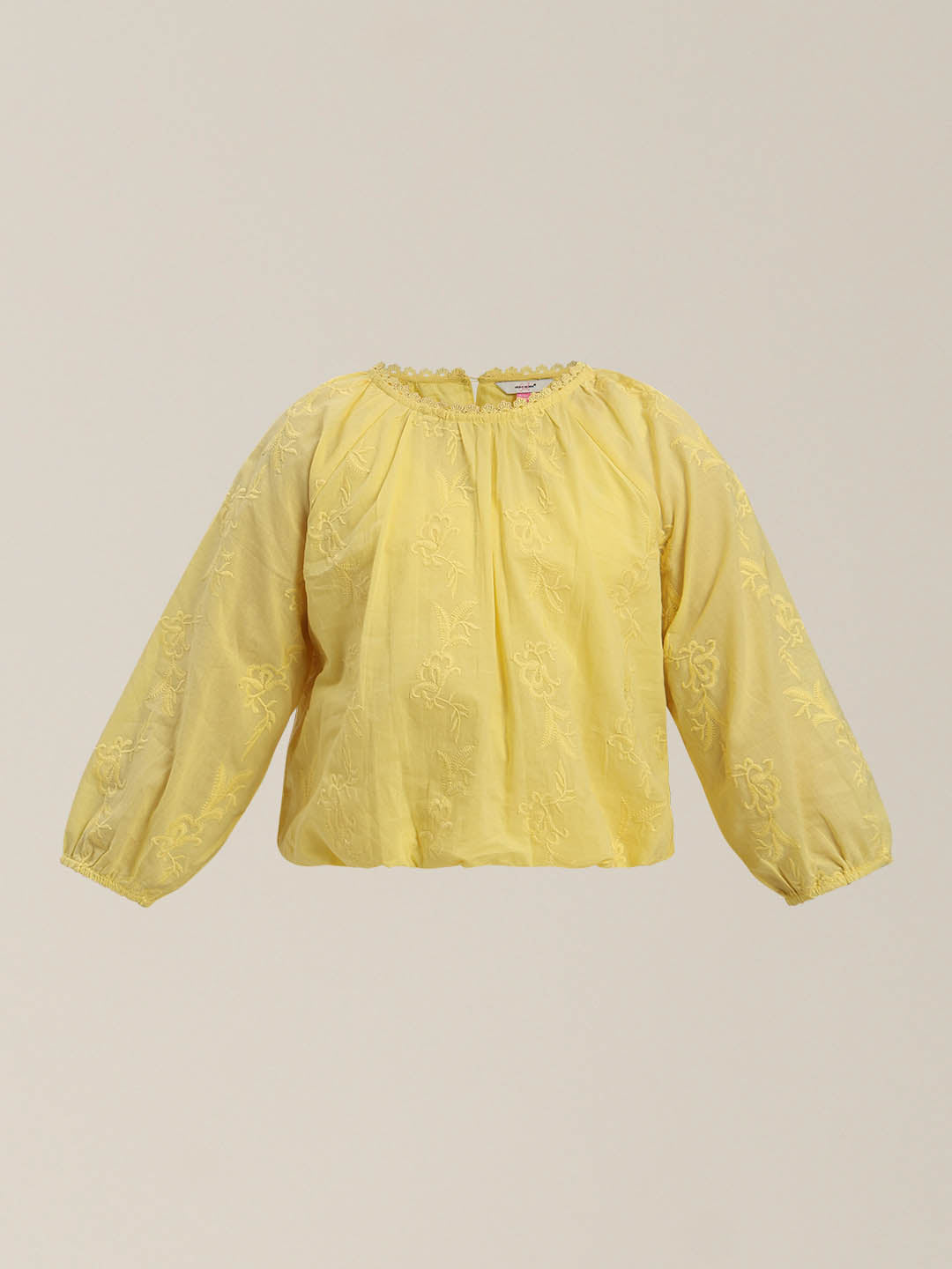 GIRLS Yellow Cotton Top