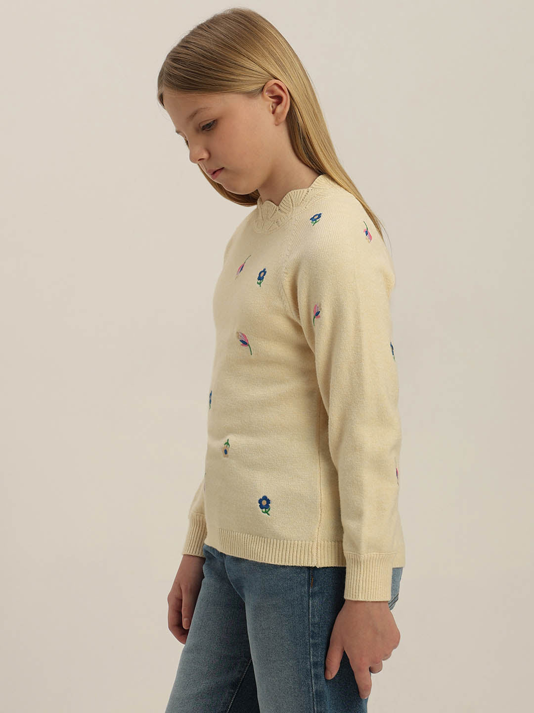 GIRLS Printed Knit Pullover