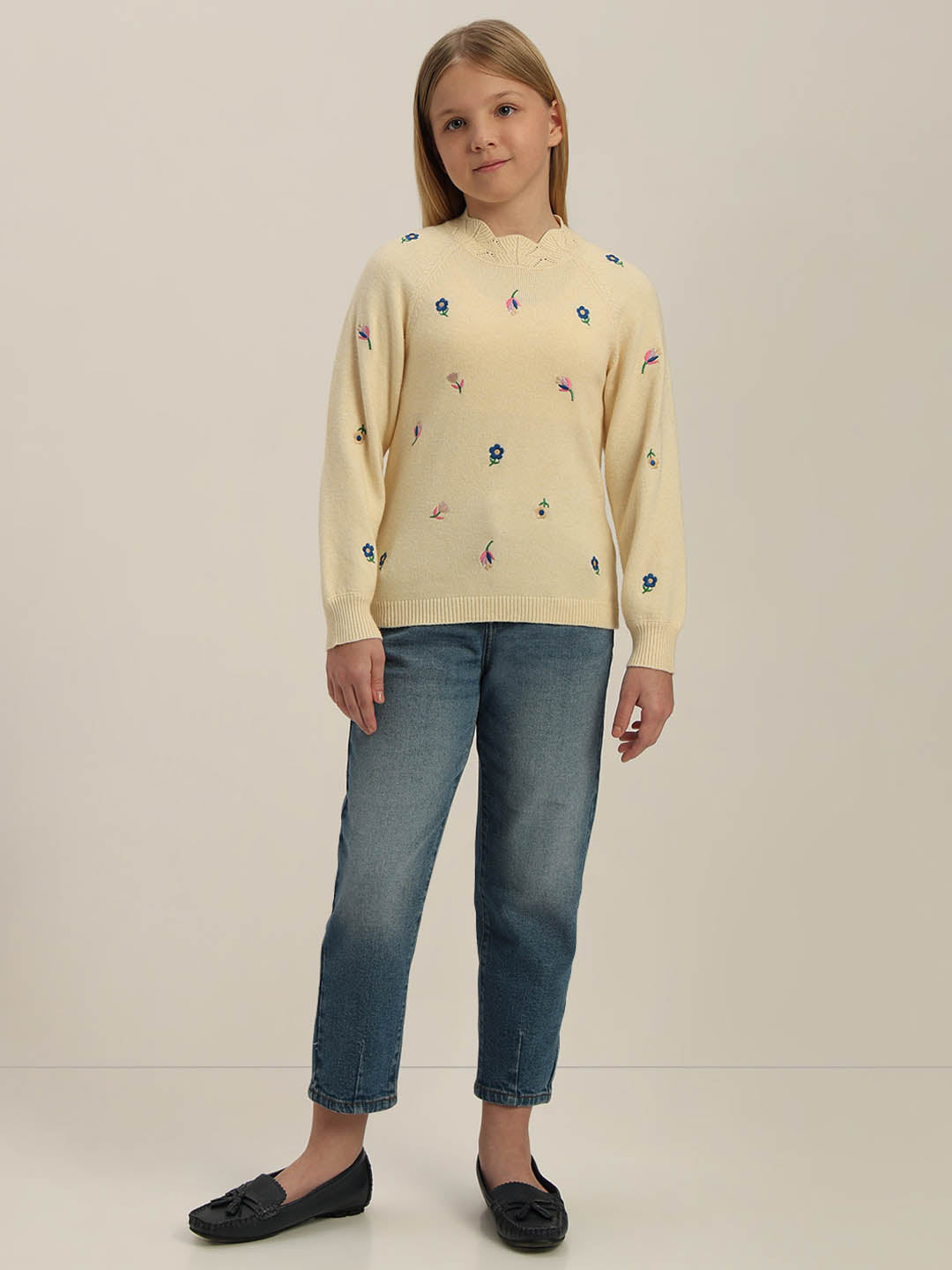 GIRLS Printed Knit Pullover
