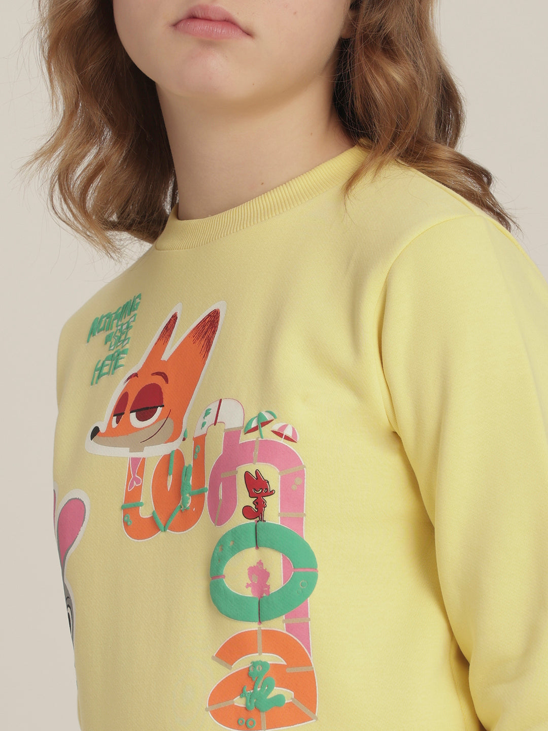 Girls Zootopia Print Sweatshirt