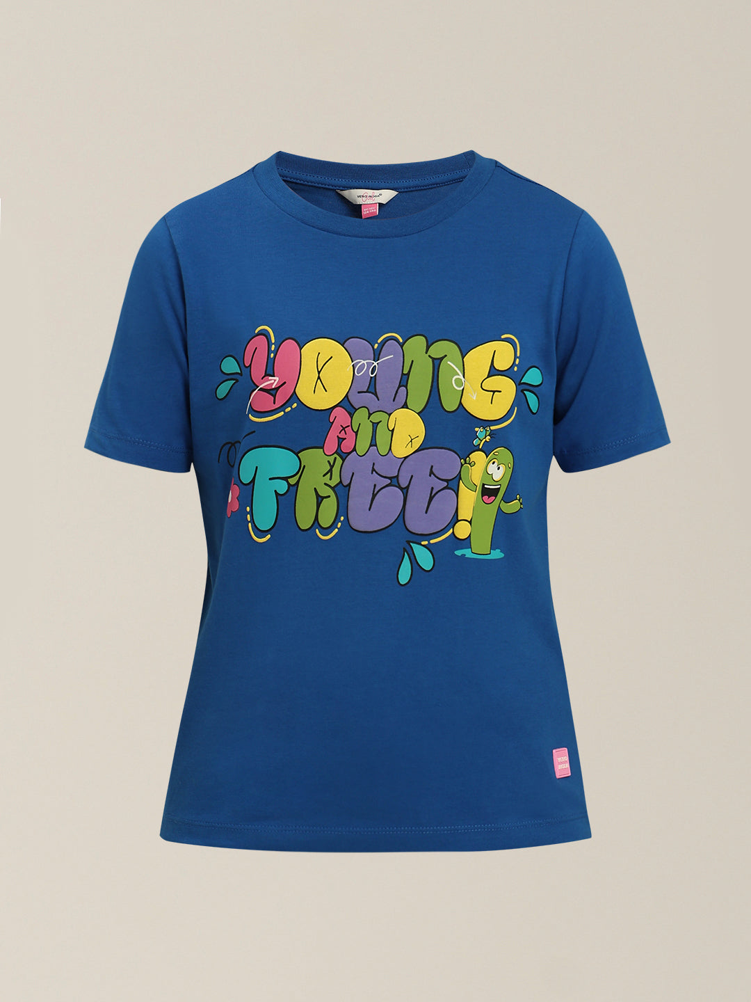 GIRLS Graphic Print Cotton T-shirt